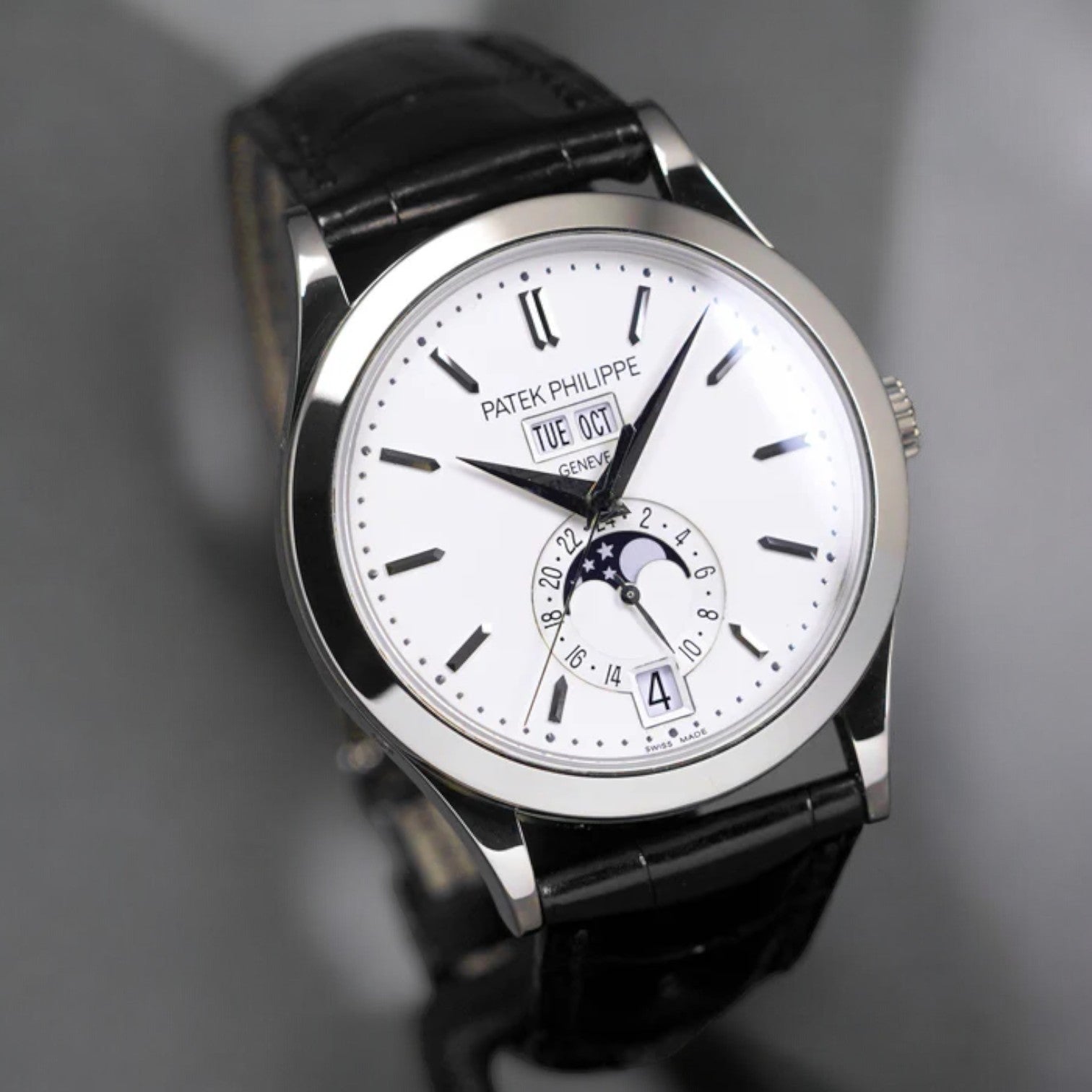 Annual Calendar White Gold Silver Dial
