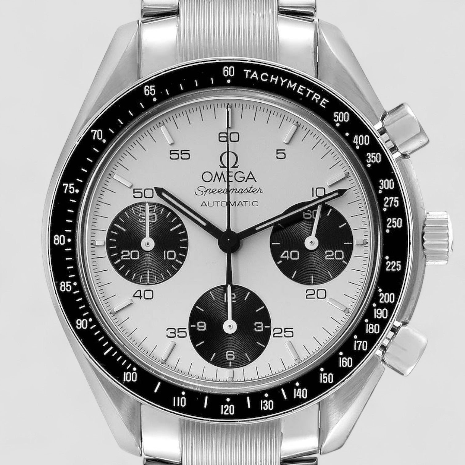 Speedmaster Reduced Marui Limited Edition Panda Dial Steel Mens Watch