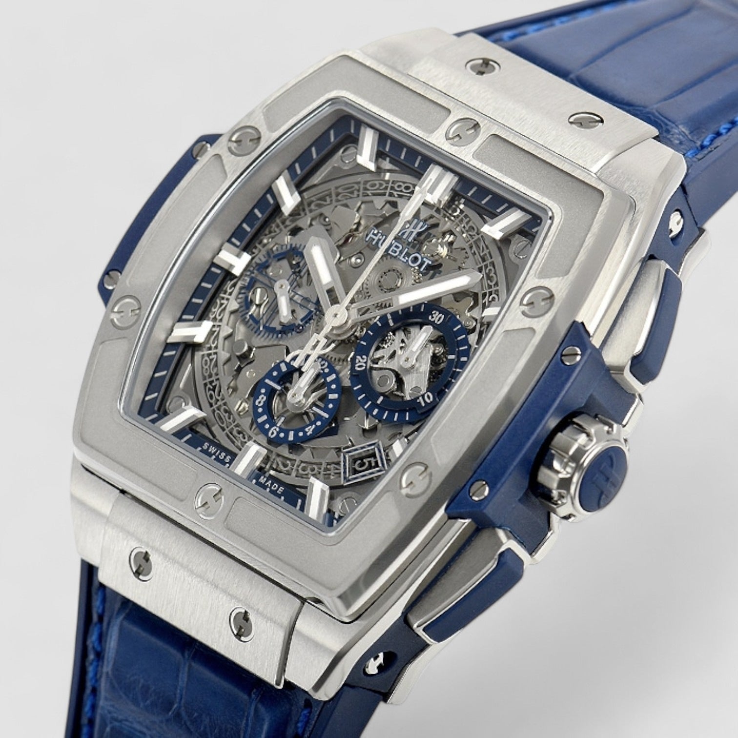 Spirit of Big Bang Chronograph Automatic Silver Dial Men's Watch