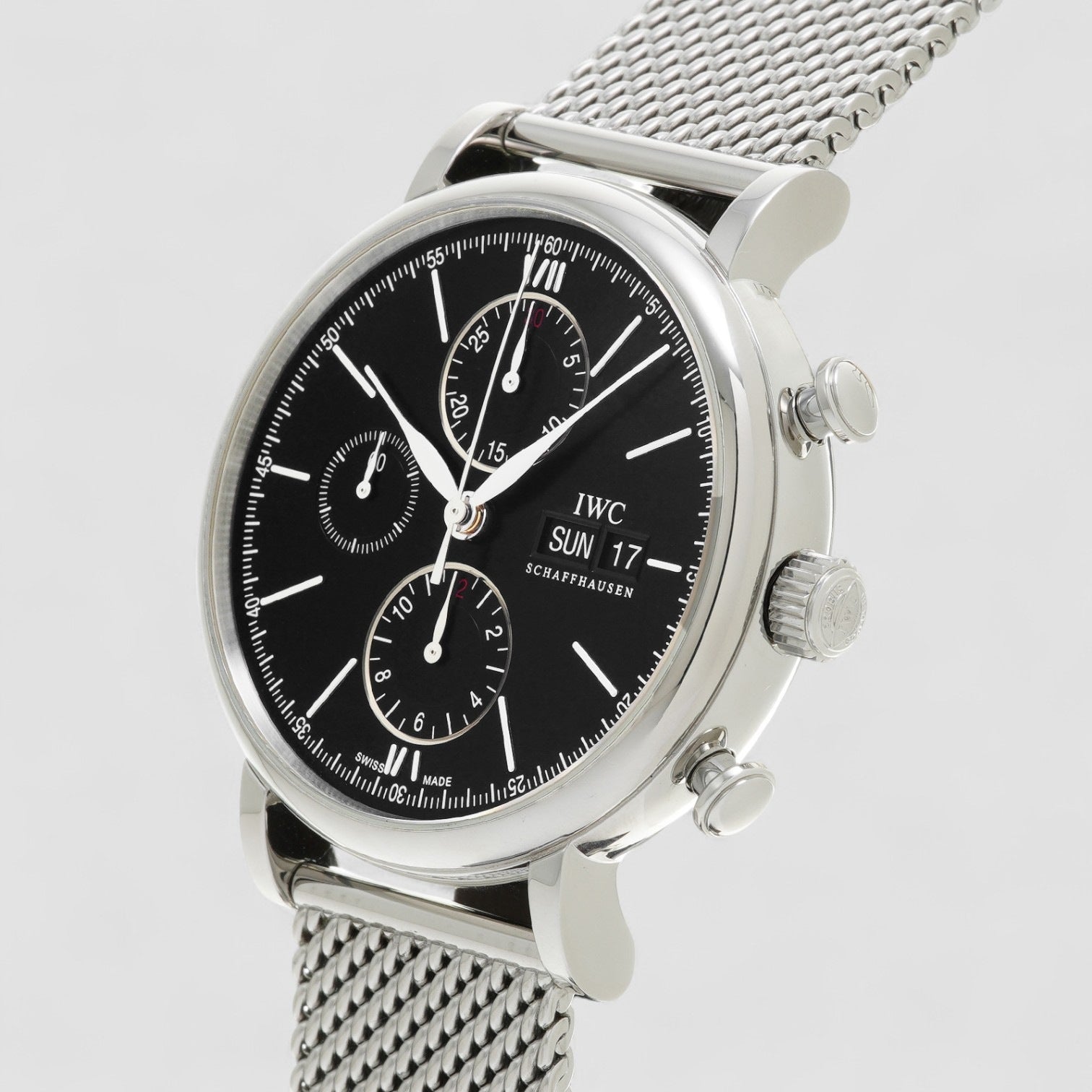 Portofino Chronograph Automatic Black Dial Men's Watch