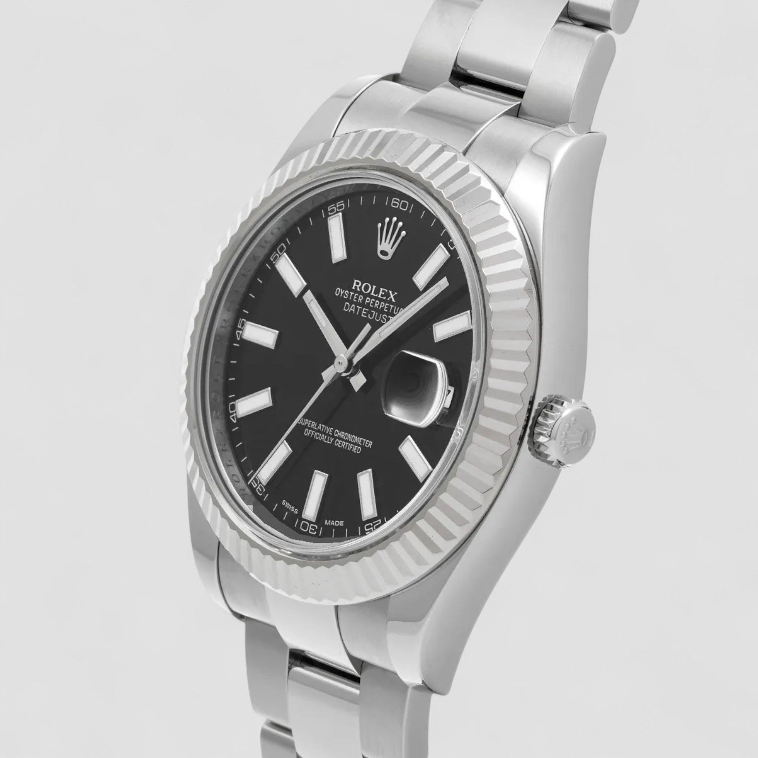 Datejust II 41mm Black Stick Dial Men’s Watch