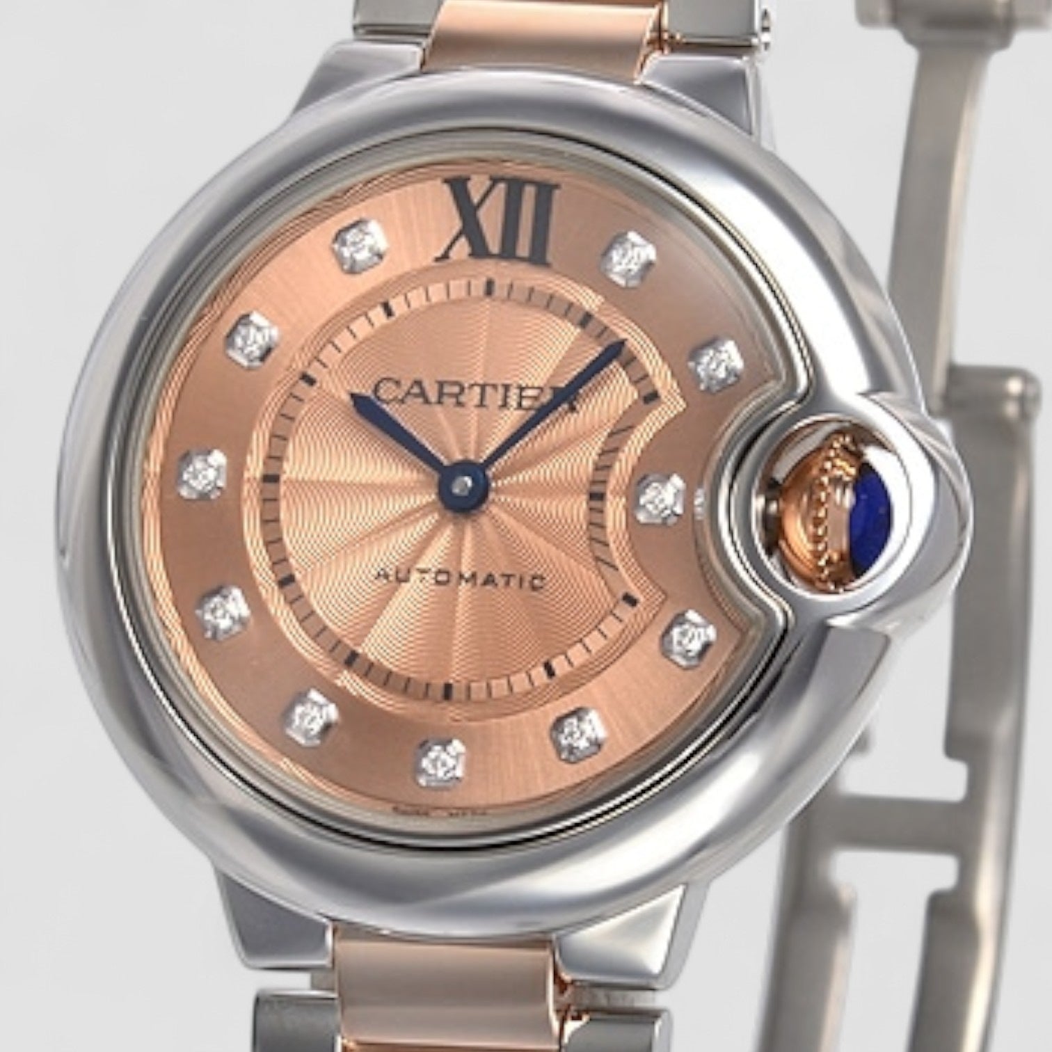Ballon Bleu Rose Dial Gold Ladies Watch