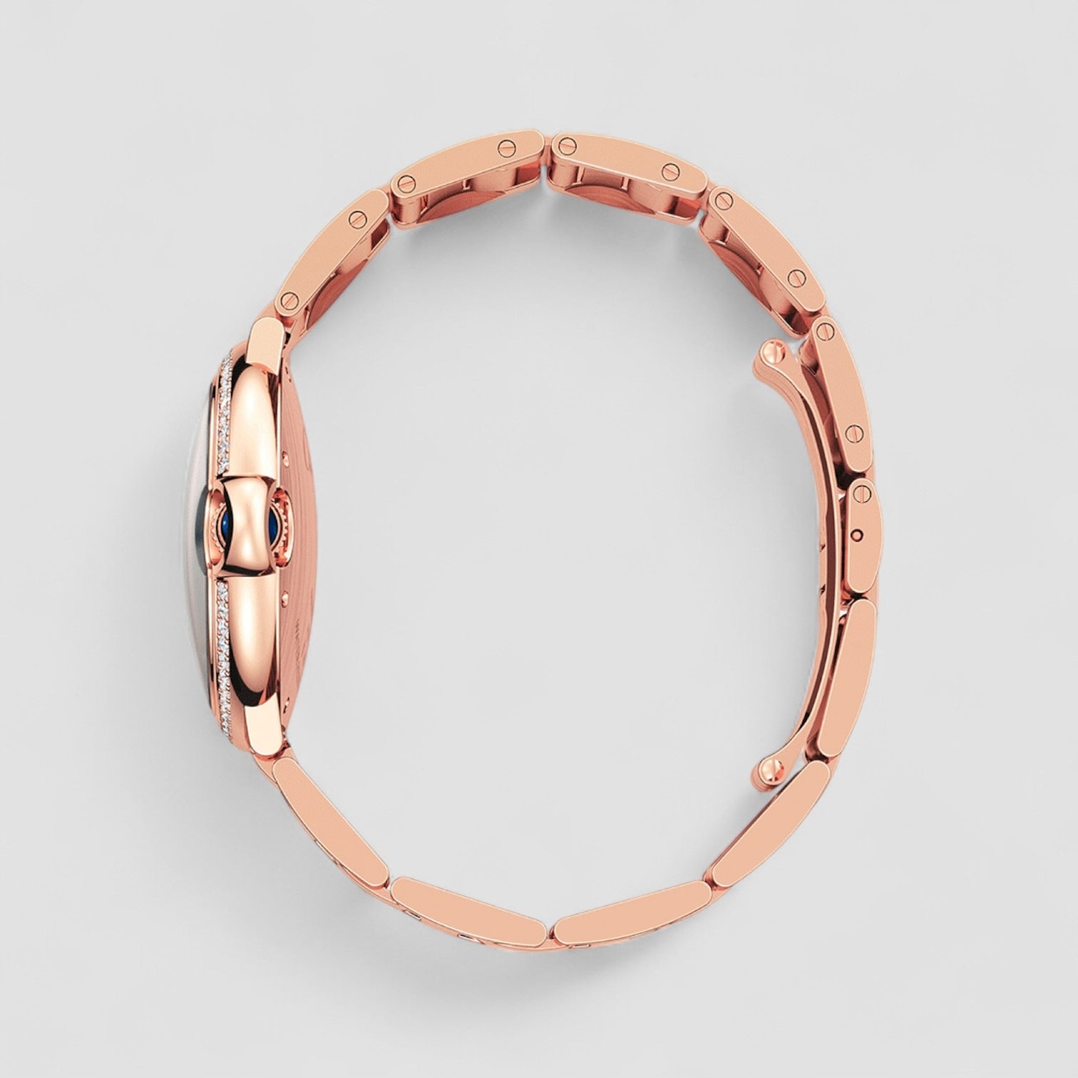 Ballon Bleu De Automatic Diamond Silver Dial Ladies Watch