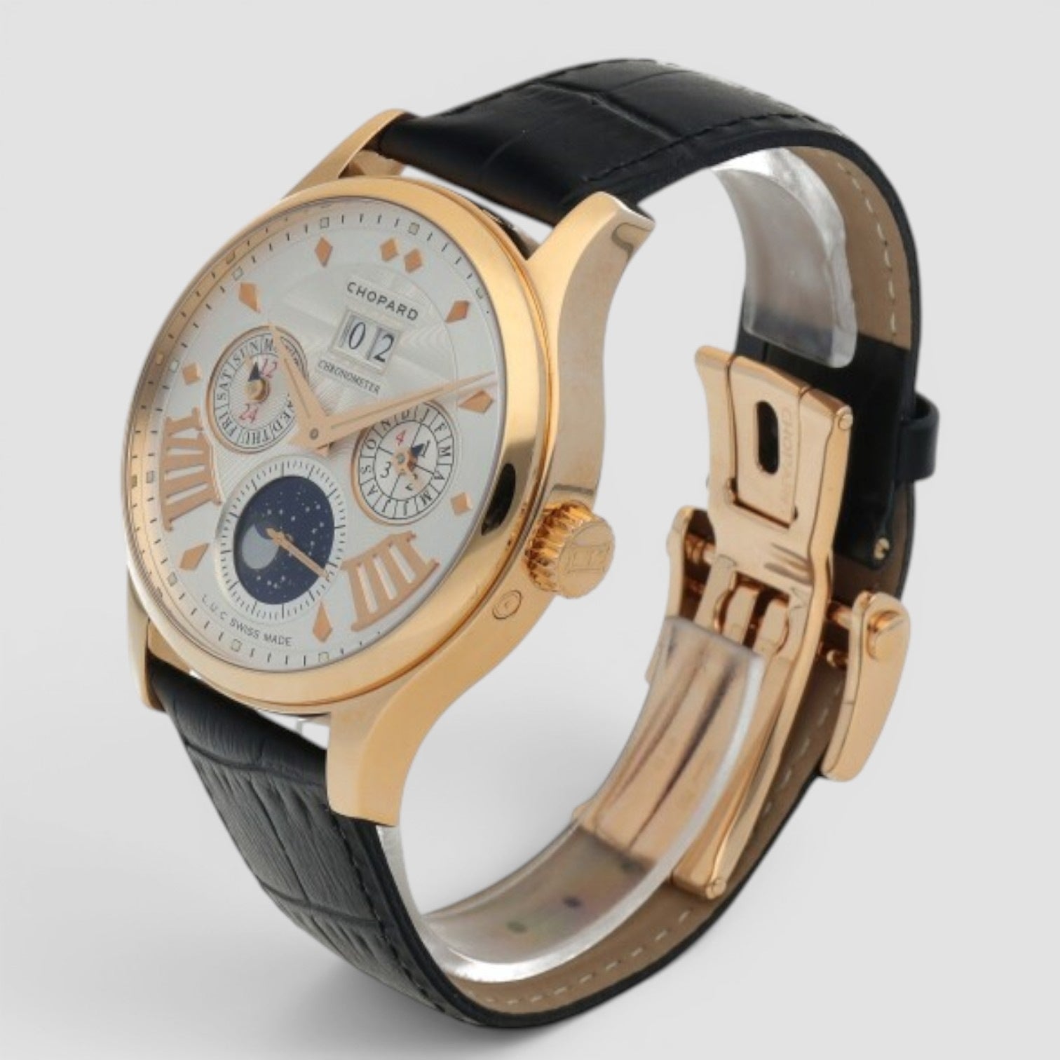 L.U.C Lunar One 40.5mm Rose Gold Silver Dial Limited Edition