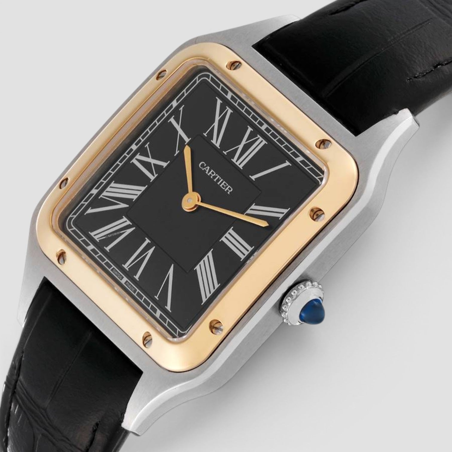 Santos Dumont Large Le 14 Bis Limited Edition Steel Yellow Gold Mens Watch