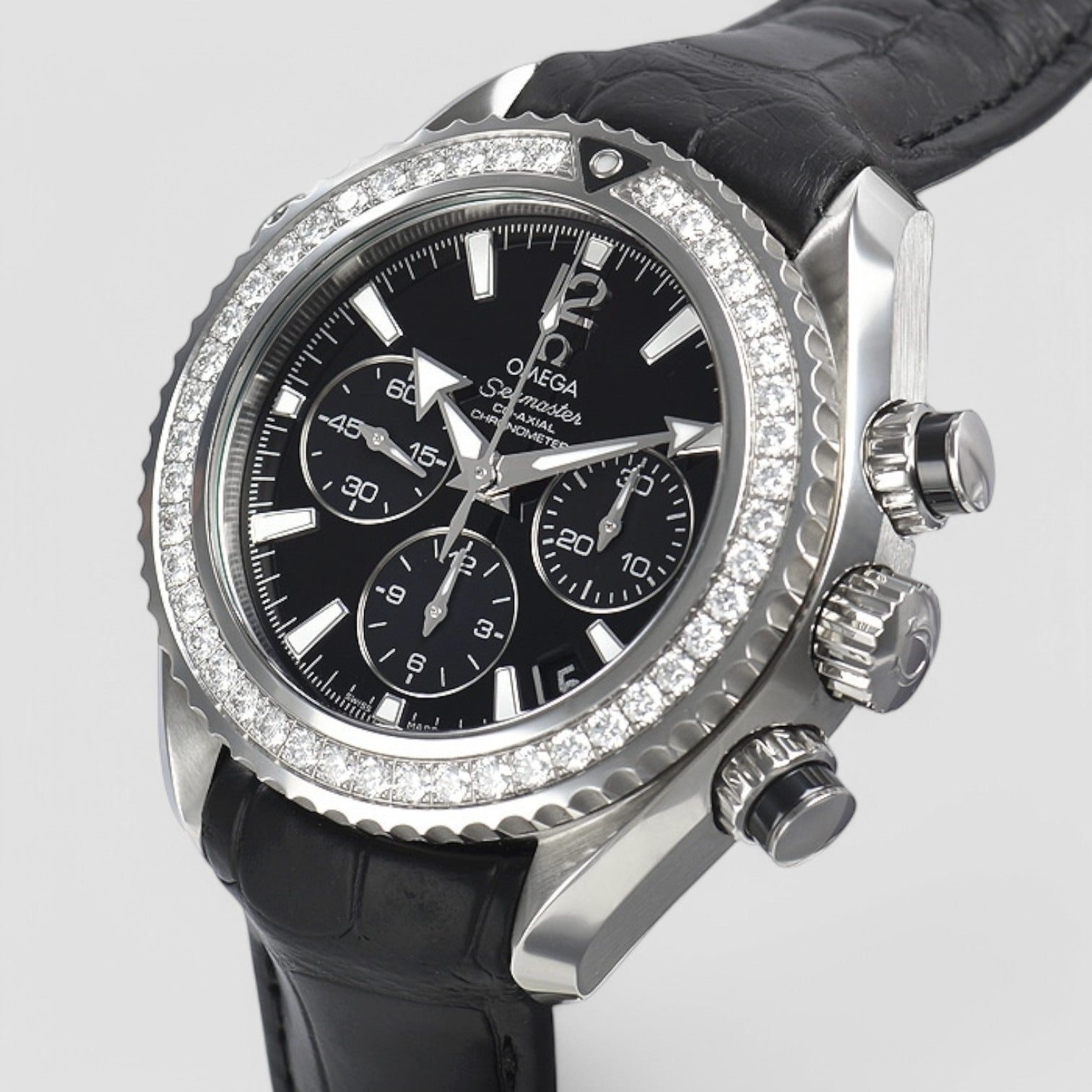 Seamaster Planet Ocean Chronograph Automatic Diamond Ladies Watch