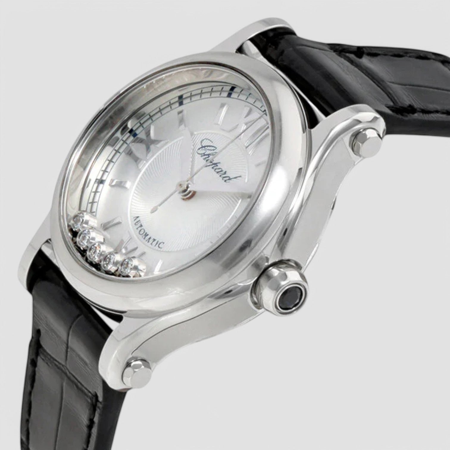 Happy Sport Automatic Silver Dial Ladies Watch