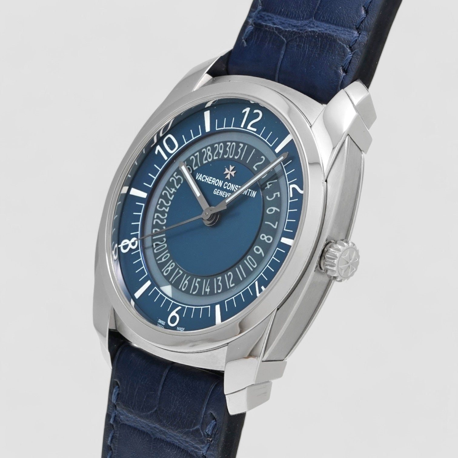 Quai de L'ile Automatic SS Blue Dial Description