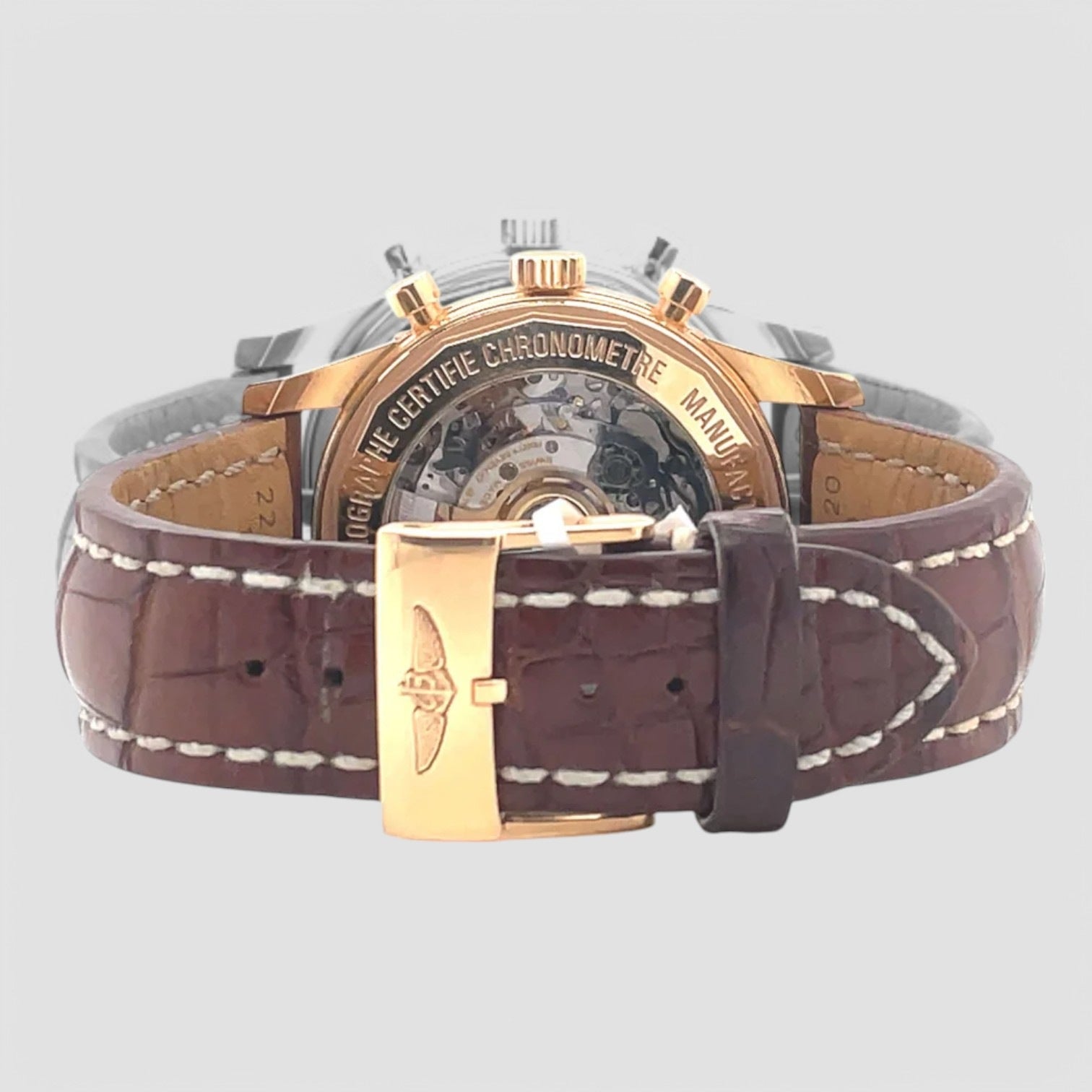 TransOcean Chronograph Unitime 18K Rose Gold