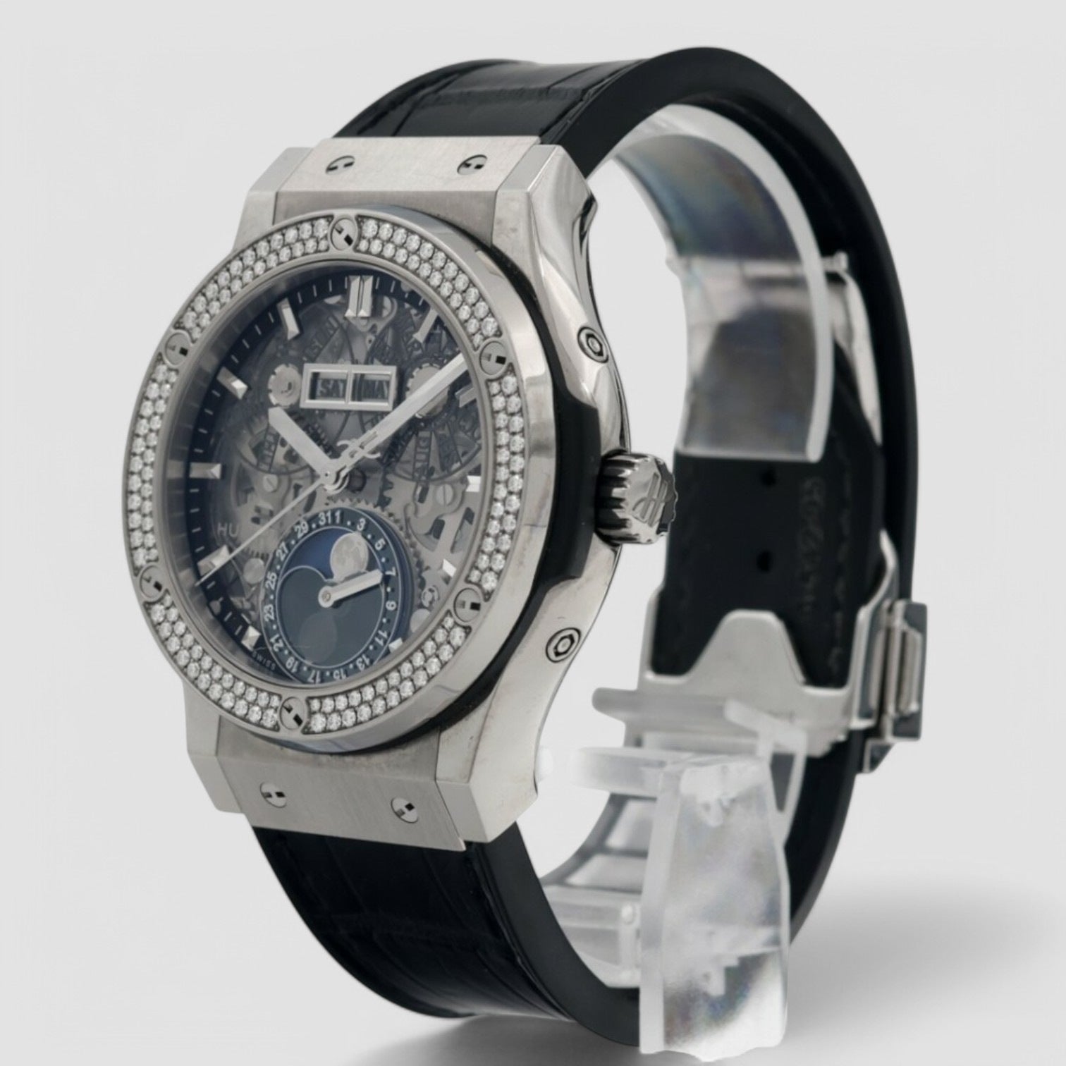 Classic Fusion Aerofusion Moonphase Titanium Diamonds 42mm