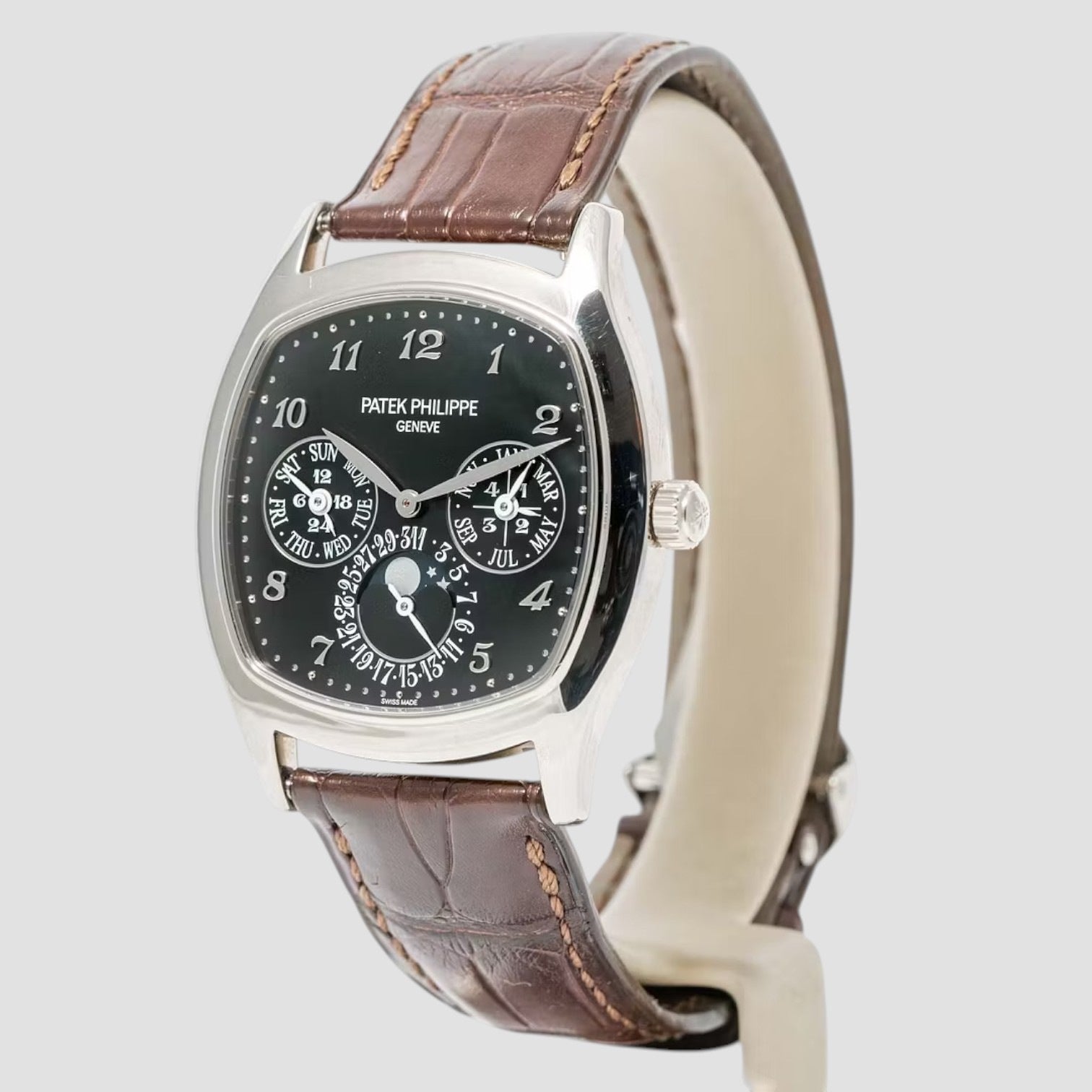 Perpetual Calendar Moon Phase White Gold