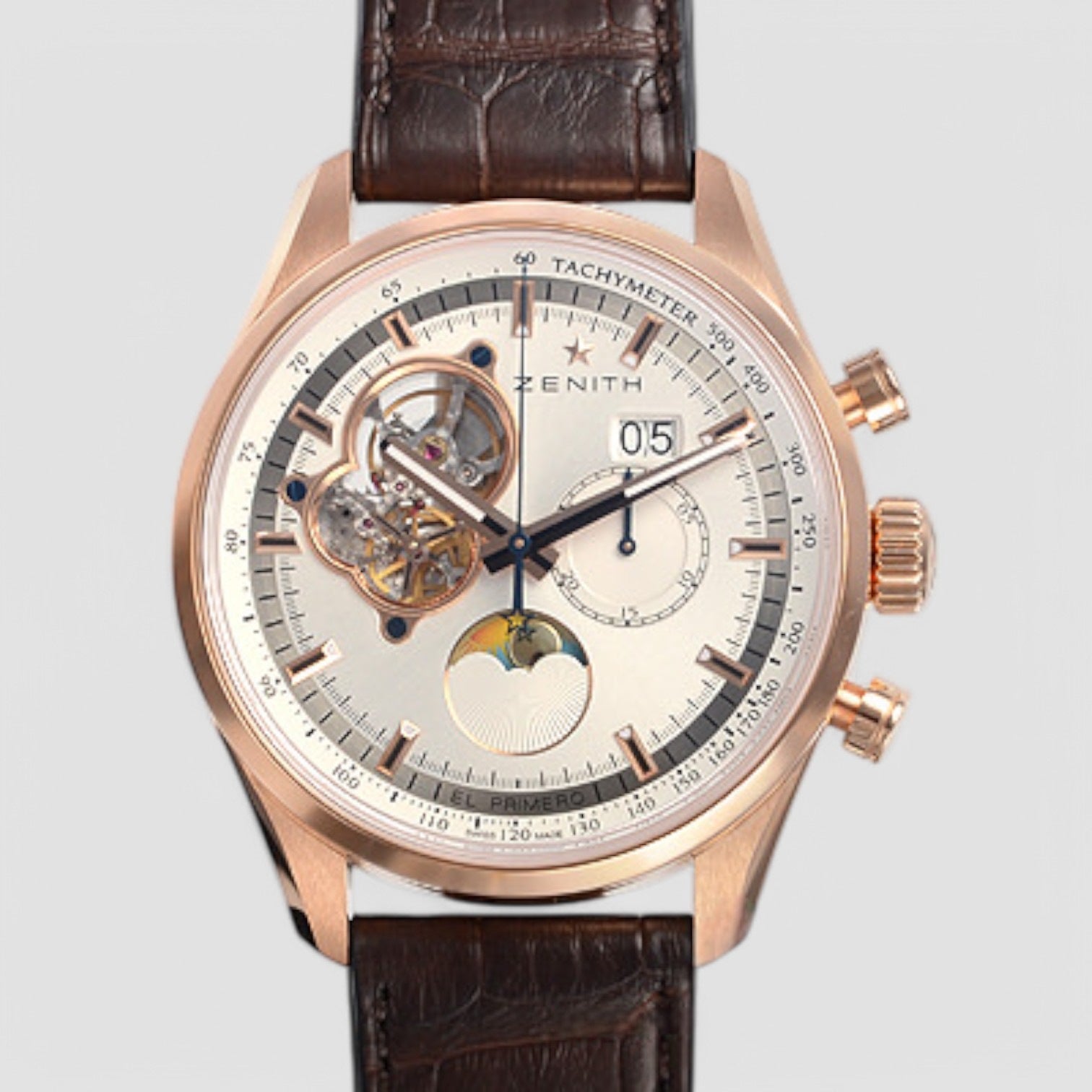 El Primero Chronomaster Open Grande Date 18K Rose Gold
