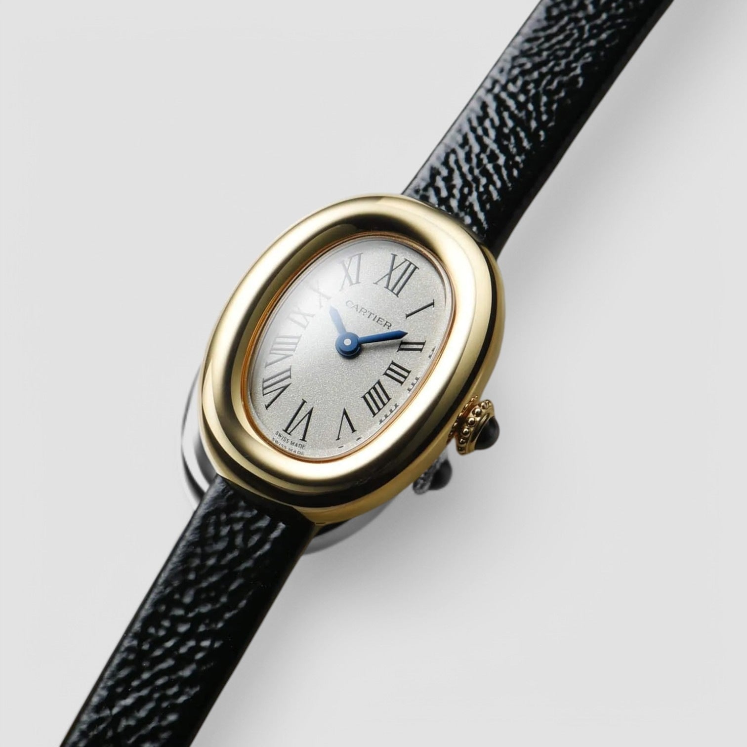 Baignoire Mini Quartz Silver Dial Ladies Watch