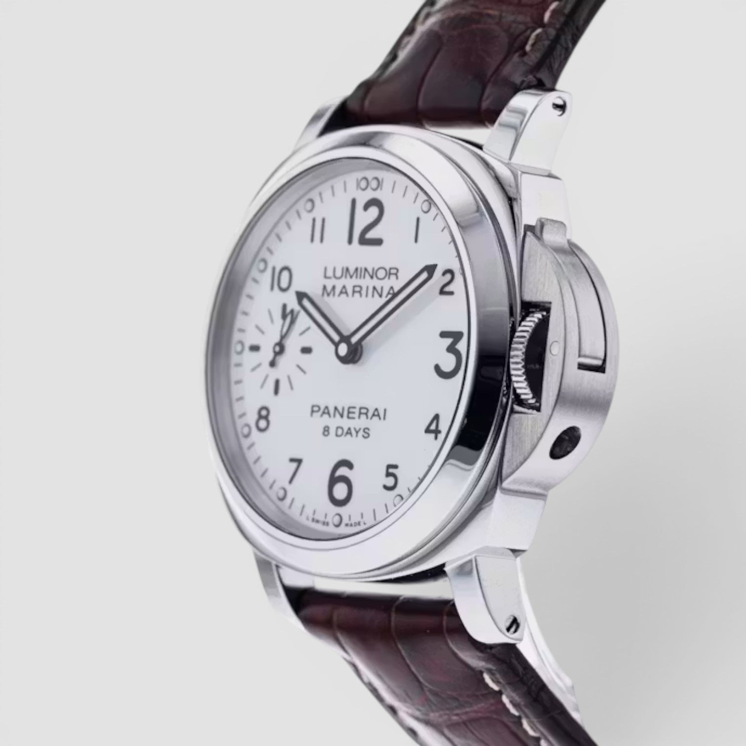 Luminor Marina 8 Days Acciaio 44mm Stainless Steel White Dial