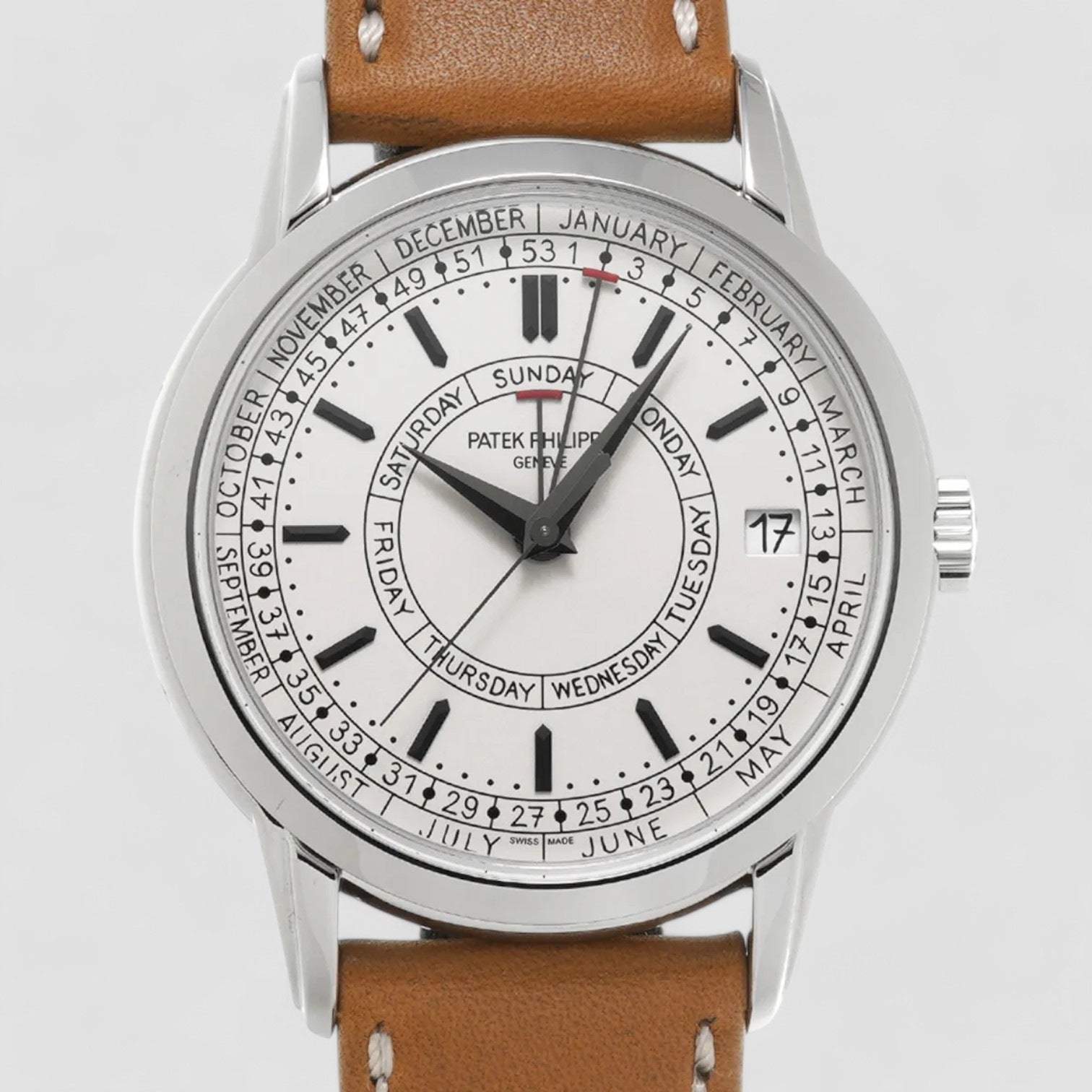 Calatrava 5212A Weekly Calendar Stainless Steel