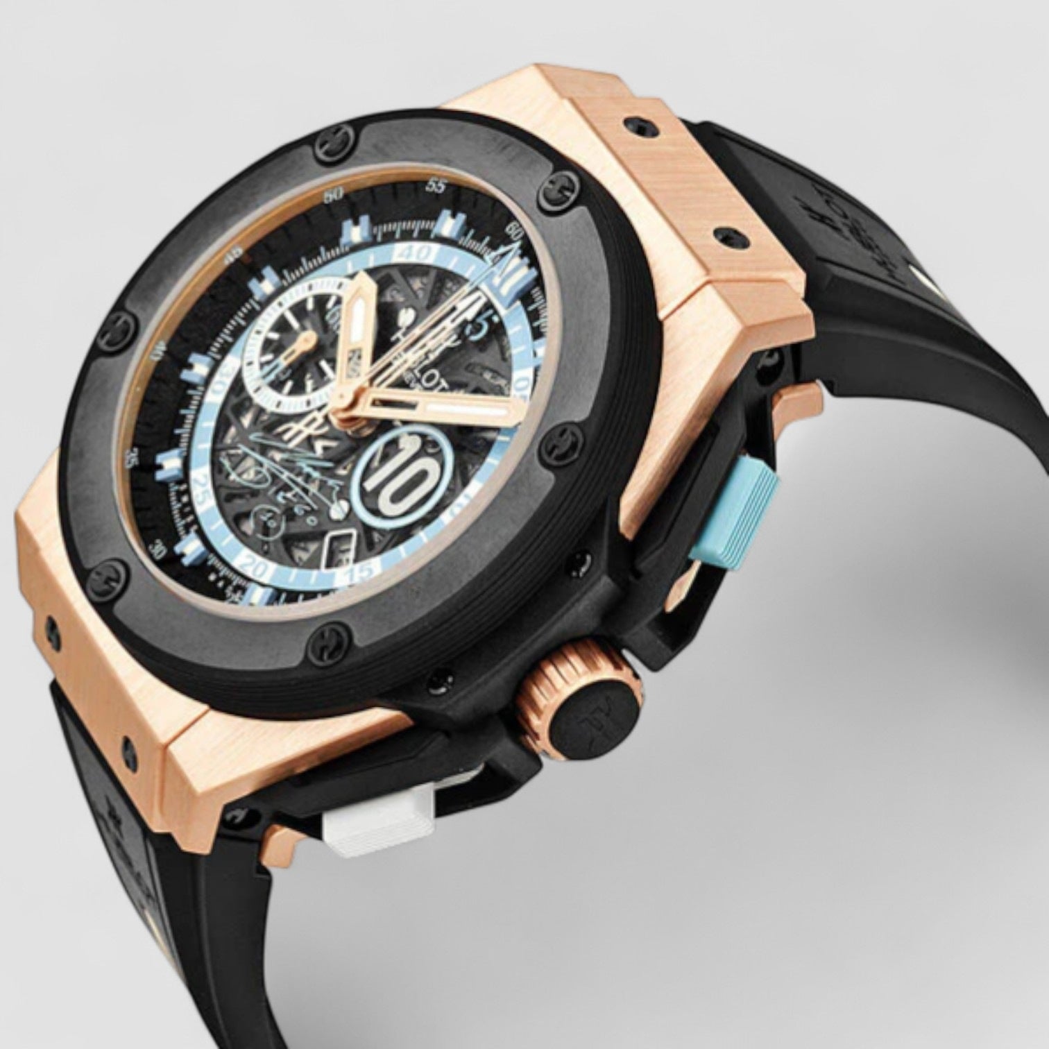 King Power Maradona Skeleton Dial Automatic Men's Watch