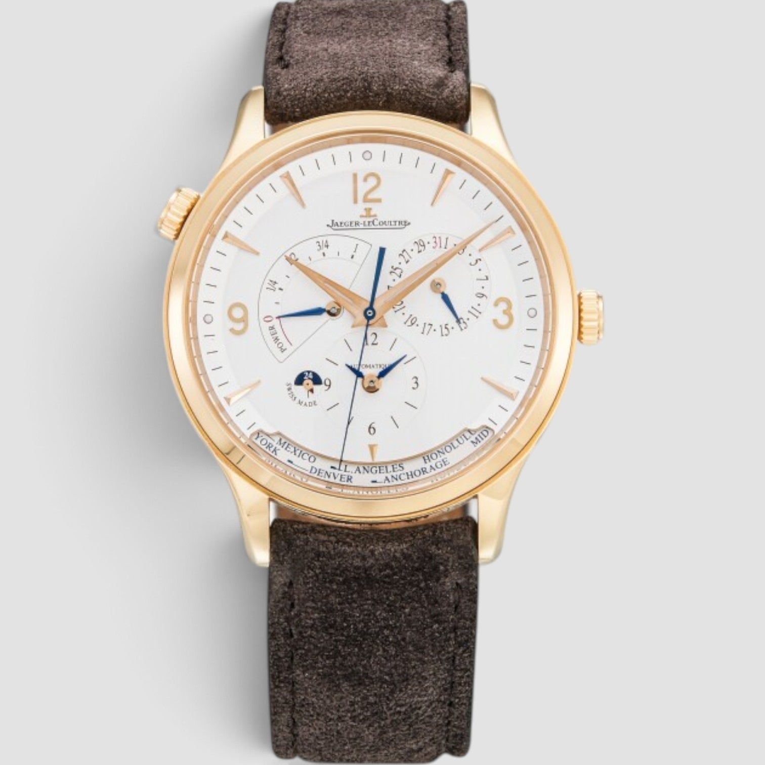 Master Geographic 40mm Rose Gold White Dial