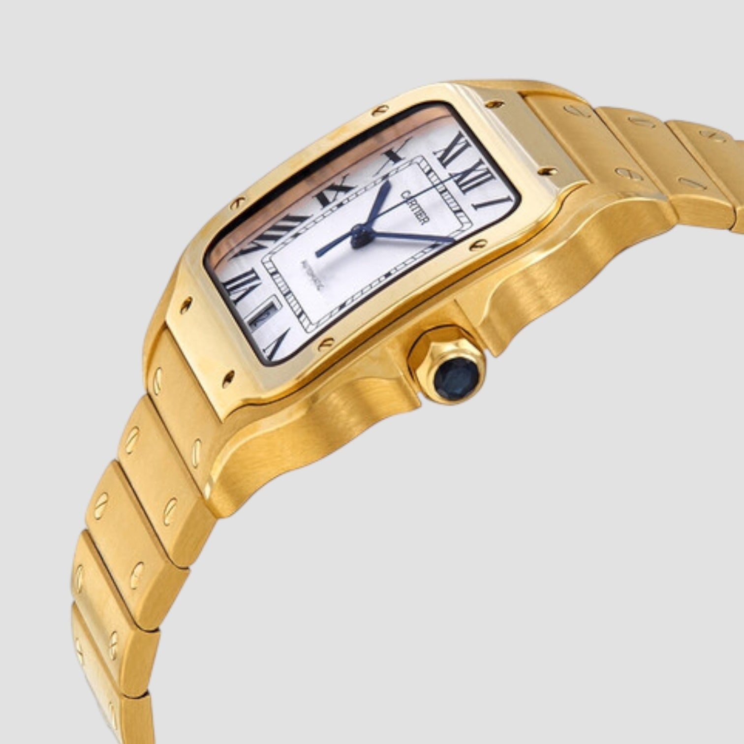 Santos de 18kt Yellow Gold Men's Large Watch