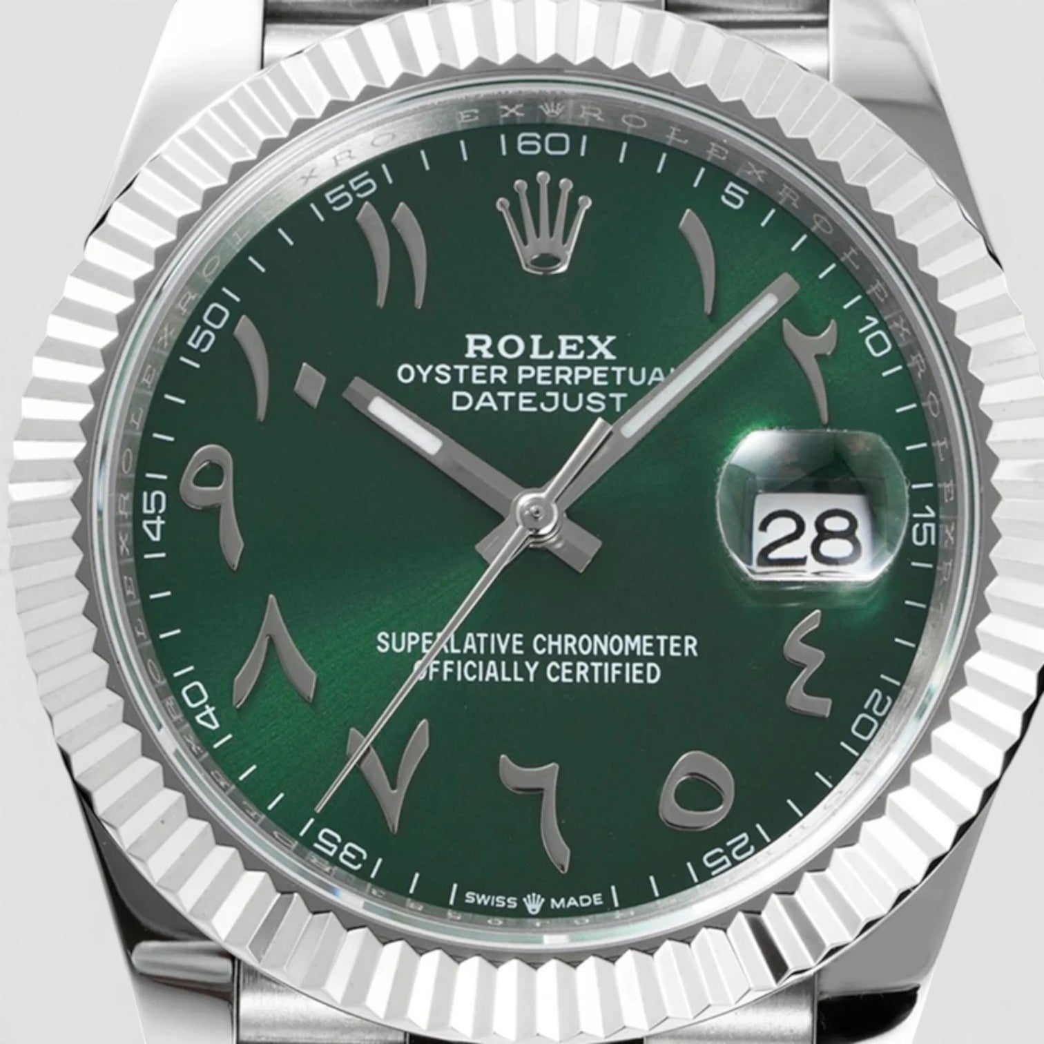 Datejust 41 Custom Green Arabic Dial 41mm
