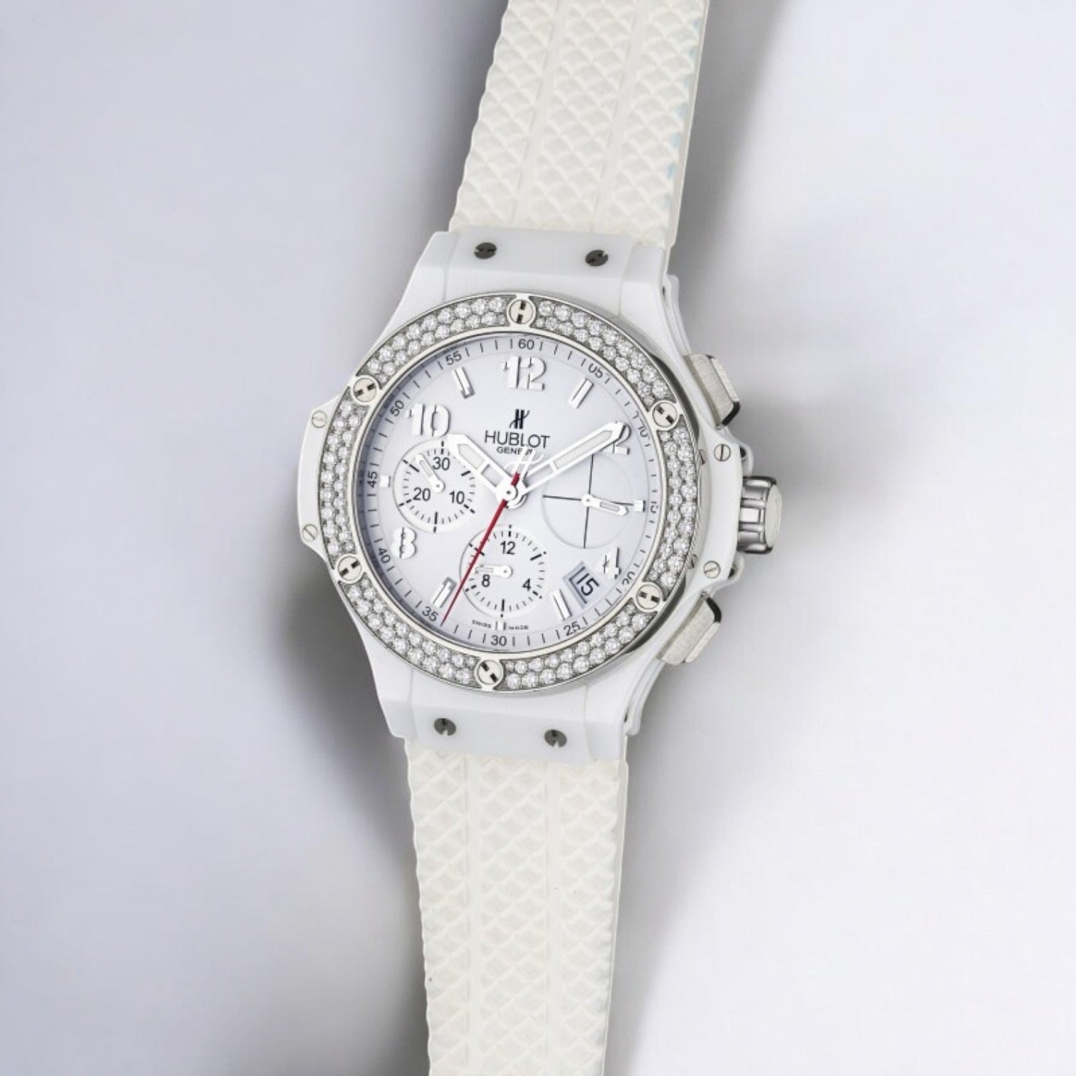 Big Bang 41MM Ceramic White Diamonds