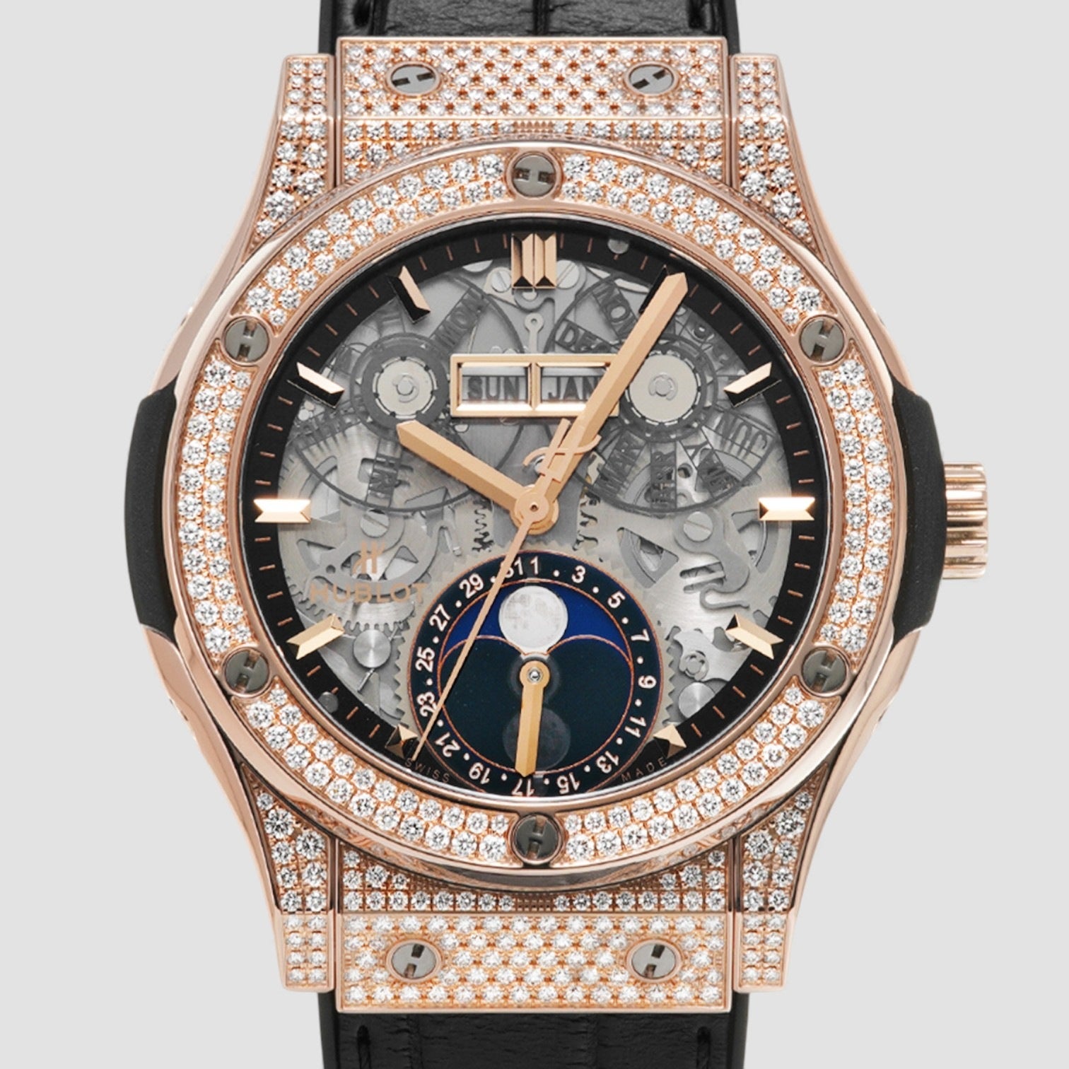 Classic Fusion Moonphase King Gold Pave