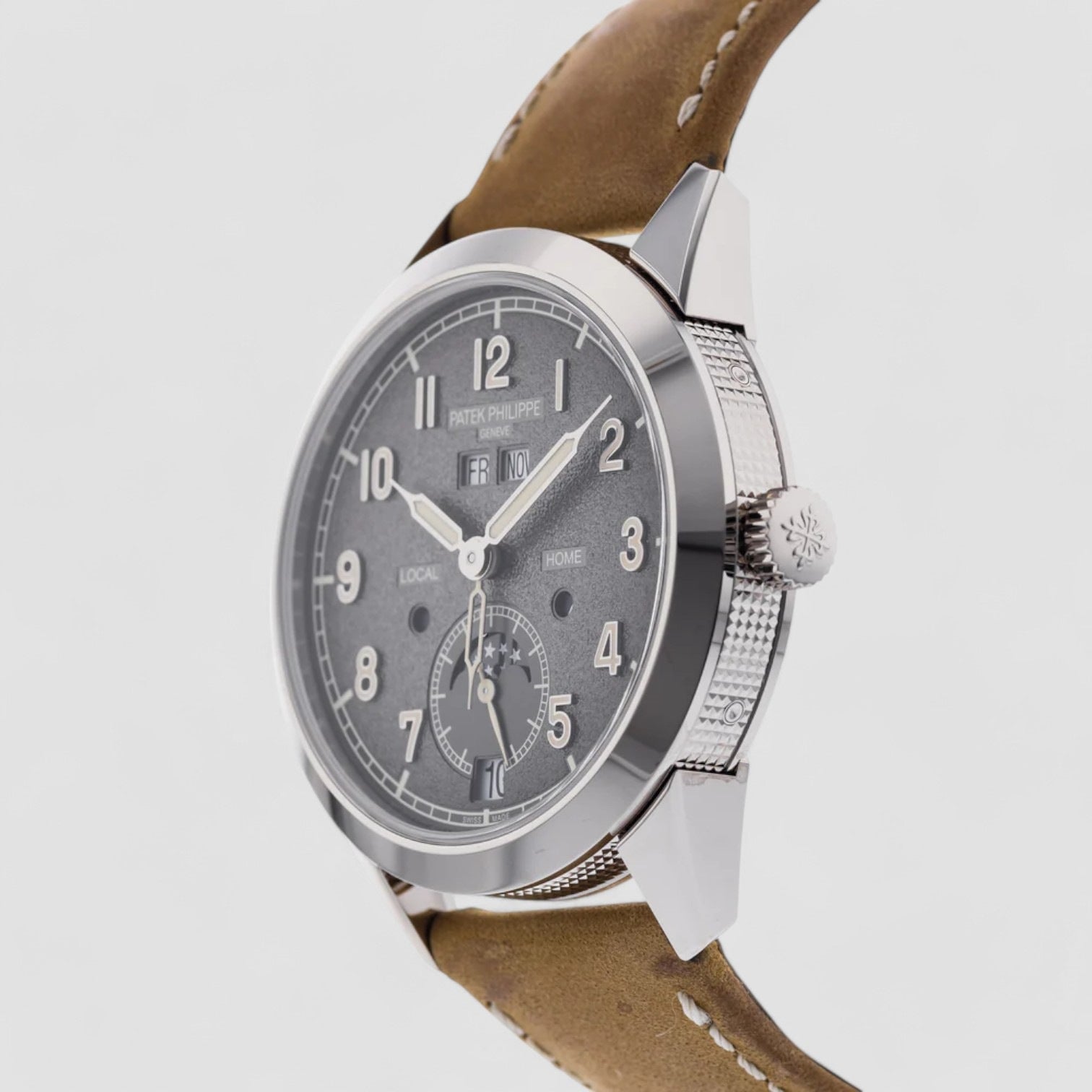 Calatrava Annual Calendar Travel Time White Gold
