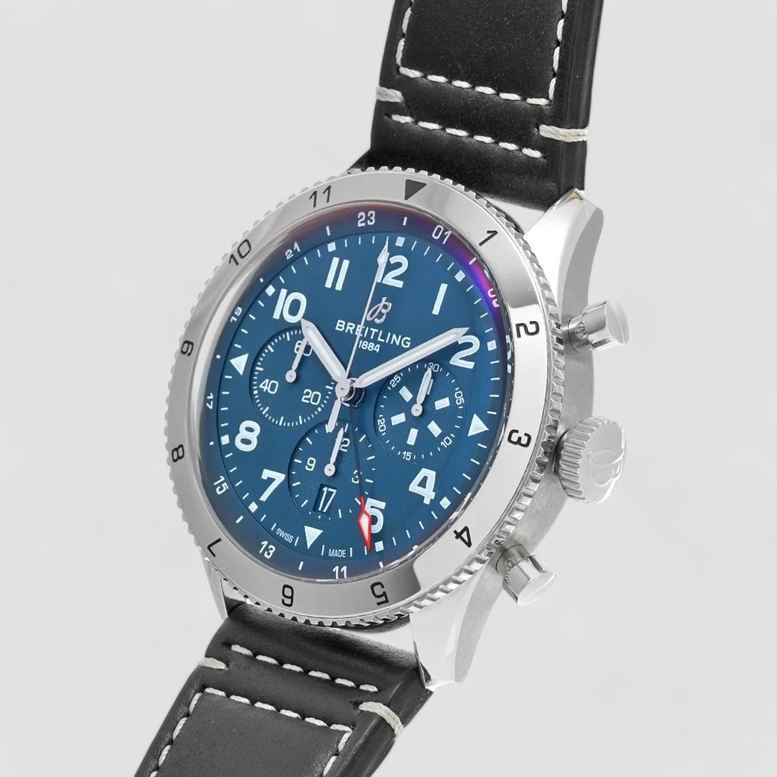 Super AVI Chronograph Blue Dial Men's Watch