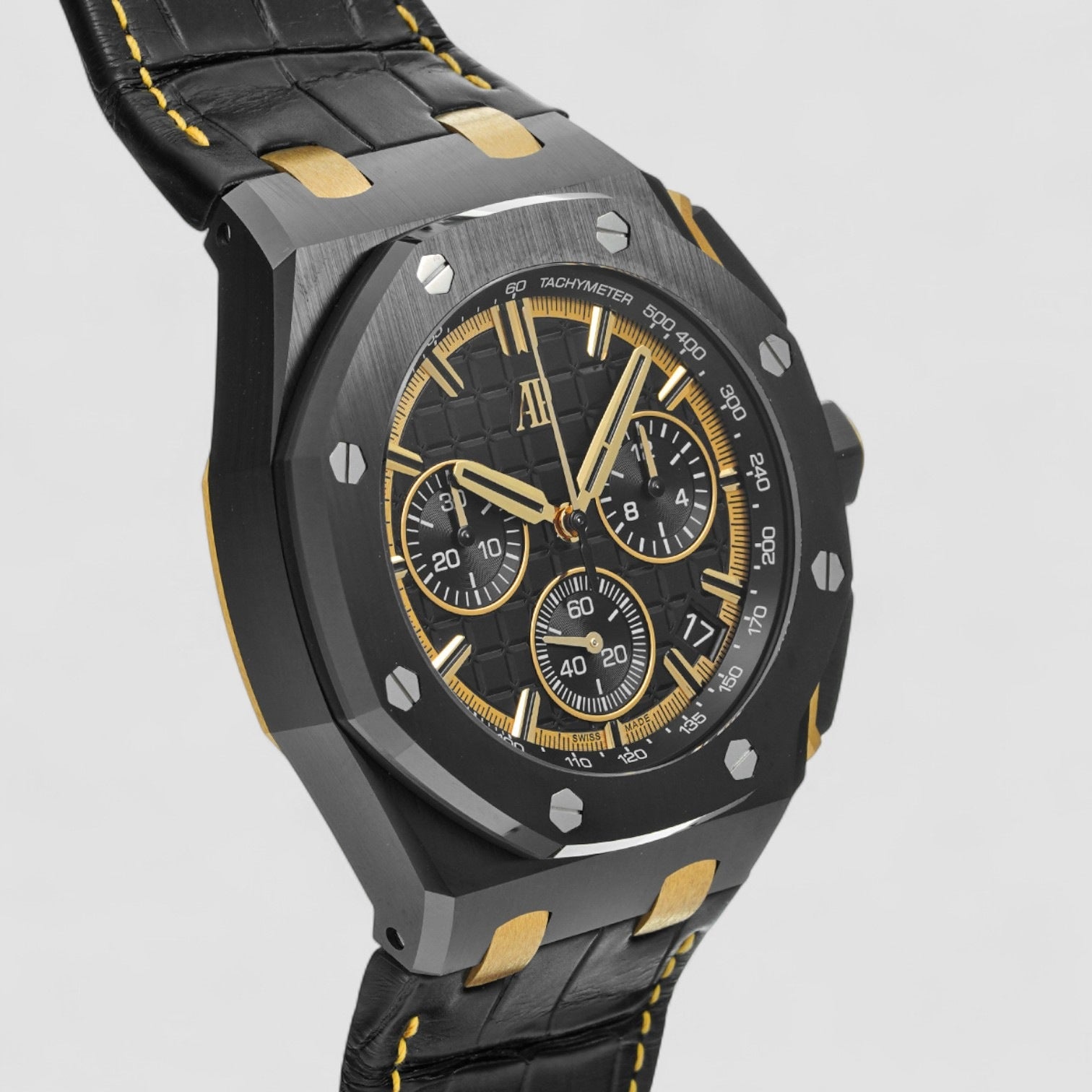 Royal Oak Offshore Ceramic / 18K YG Black Dial