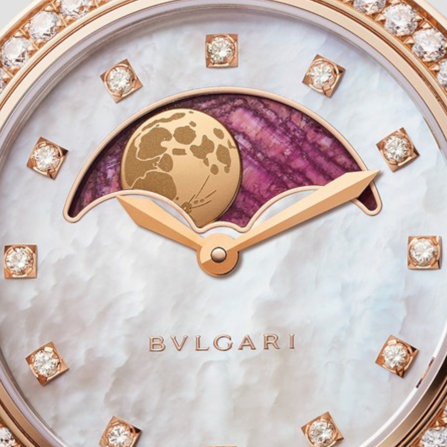 Lvcea Moon Phases Pink Gold Diamonds