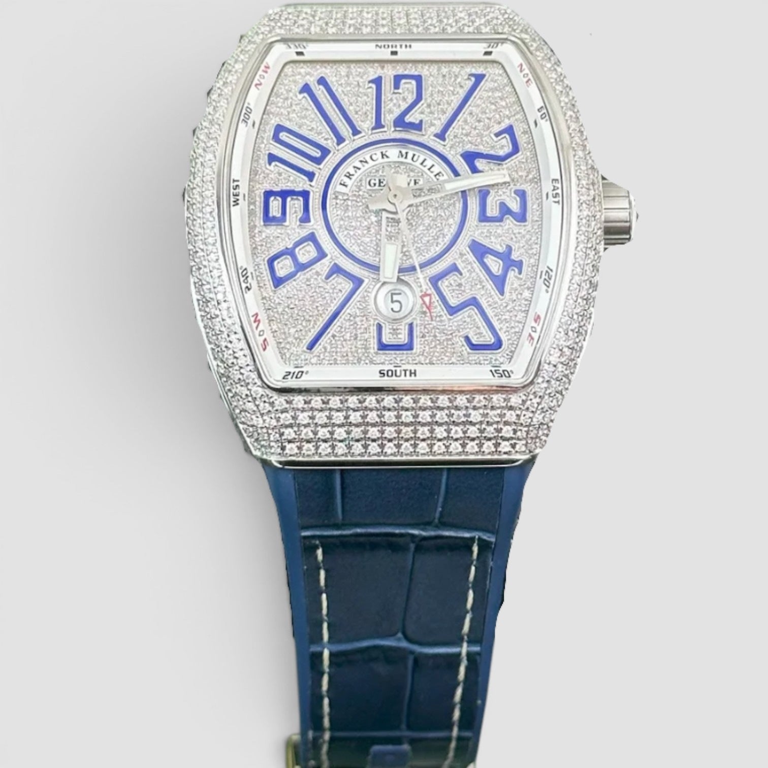 Vanguard Aftermarket “Bussdown” 45mm Blue Diamond Dial
