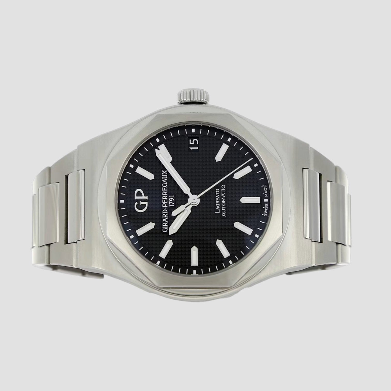 Laureato 42mm Stainless Steel Black Dial