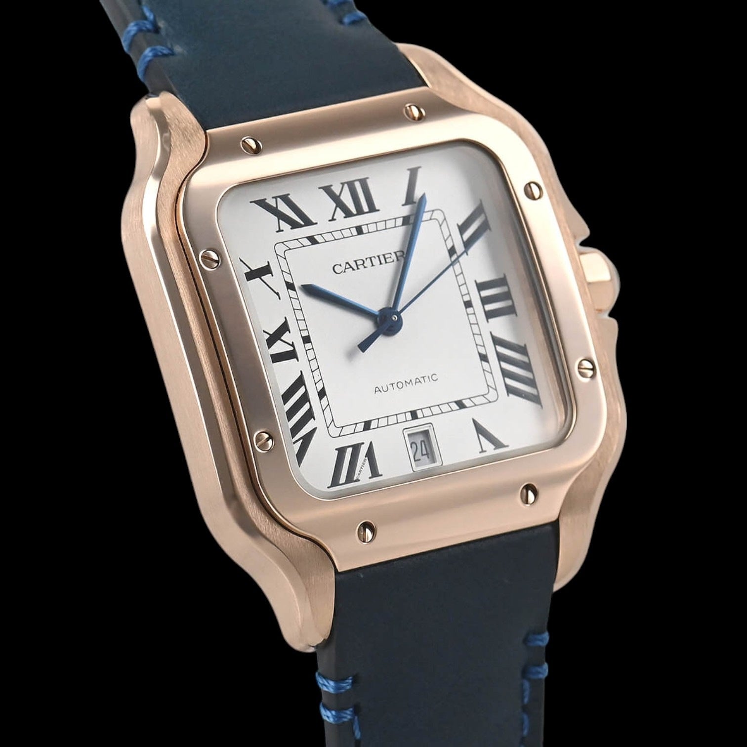 Santos Large 18K Rose Gold Automatic