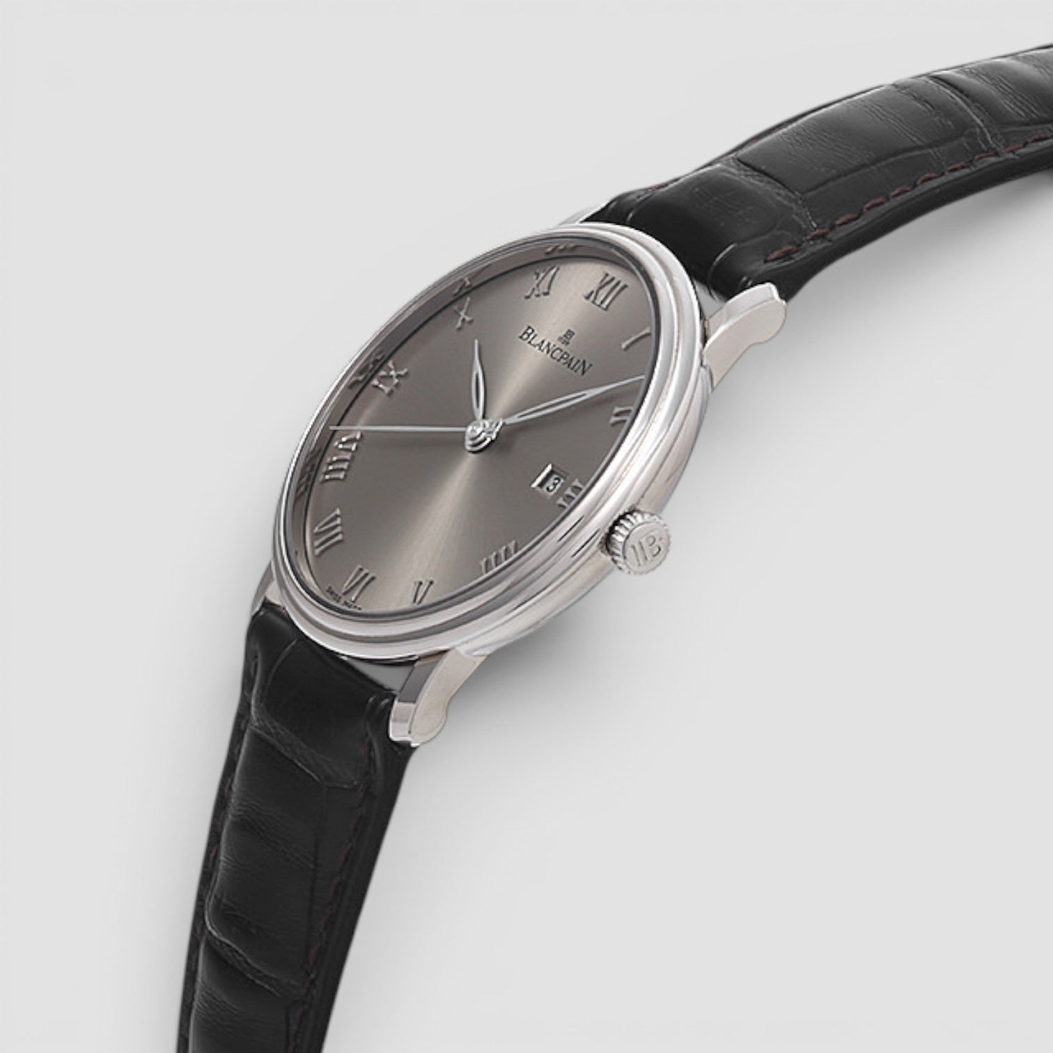 Villeret Ultra-Slim Ultraplate 40mm White Gold Grey Dial