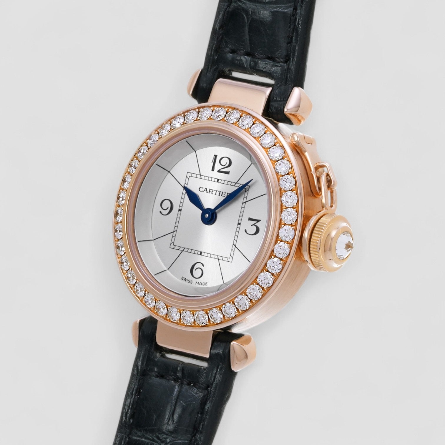 Miss Pasha 27mm Rose Gold Diamond Ladies Watch