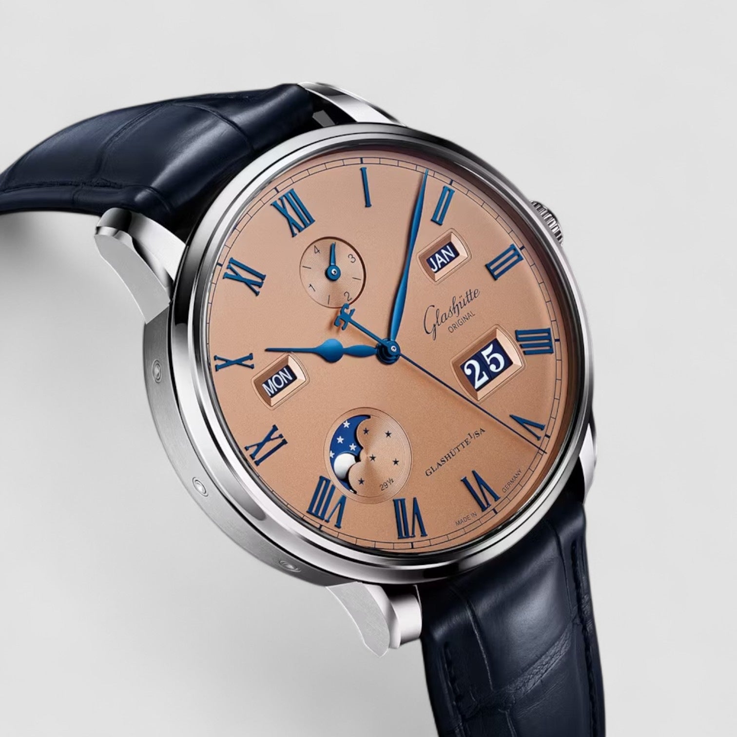 Senator Excellence Perpetual Calendar Salmon 42mm