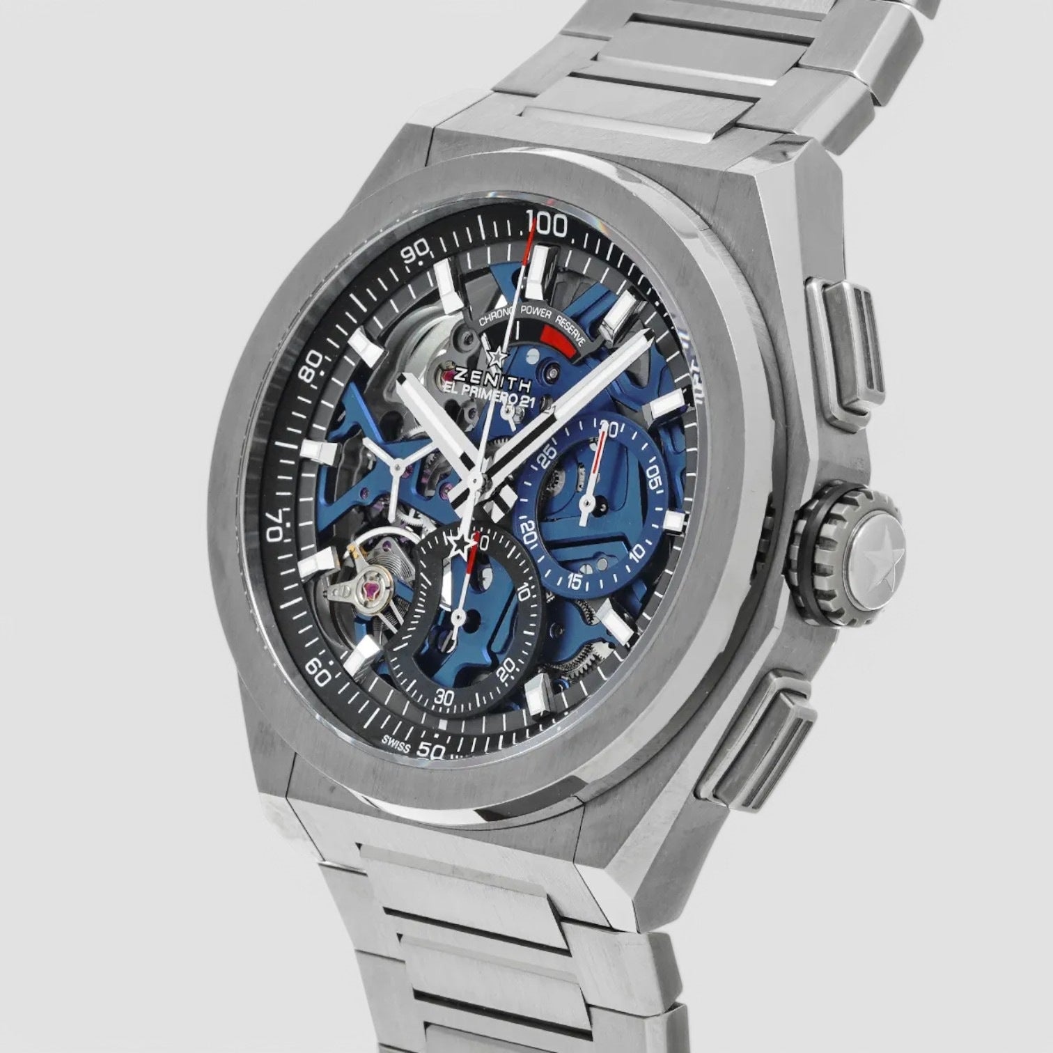 Defy El Primero 21 Titanium Skeleton Dial & Bracelet
