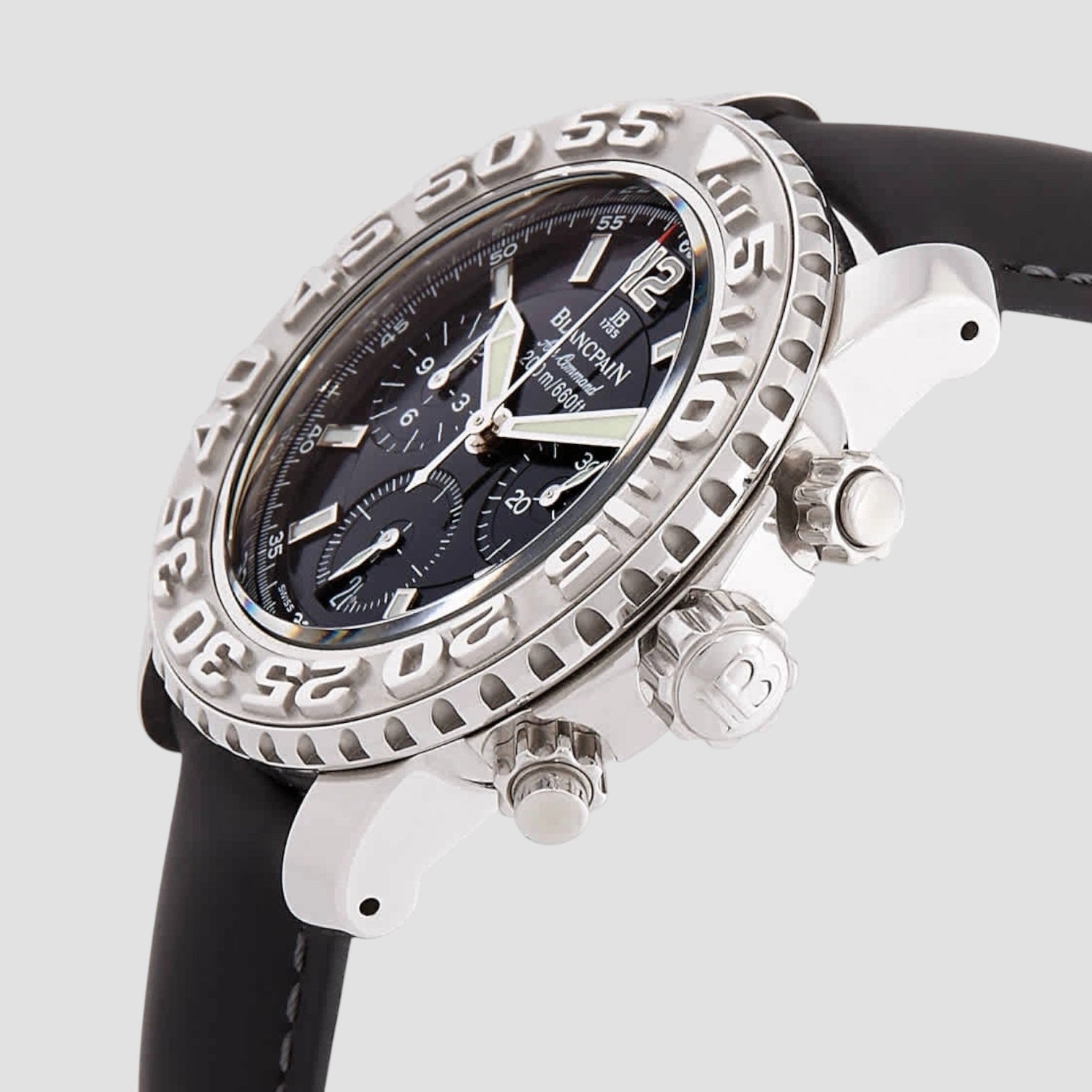 Air Command Black Rubber Strap