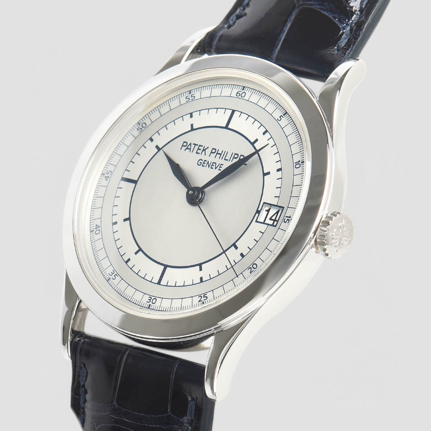 Calatrava 5296G 18K White Gold Sector Dial