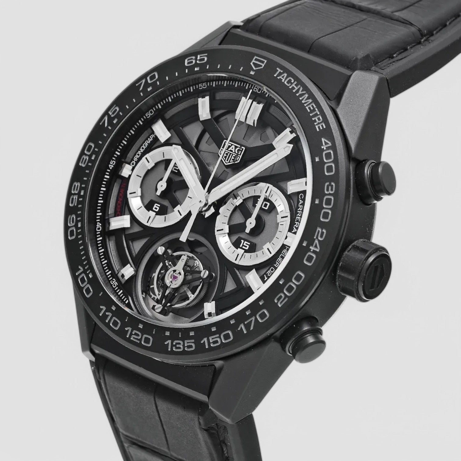 Carrera Heuer 02T Skeleton Dial Tourbillon Chronograph