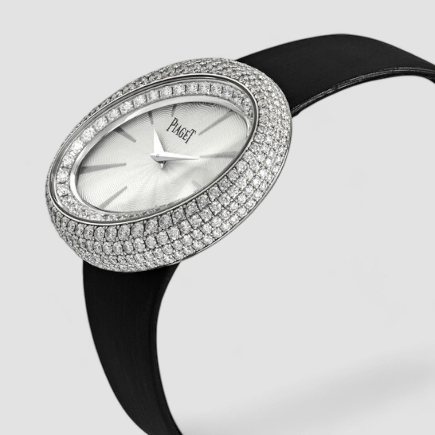 Limelight Magic Hour Silver Dial 18kt White Gold Diamond Ladies Watch