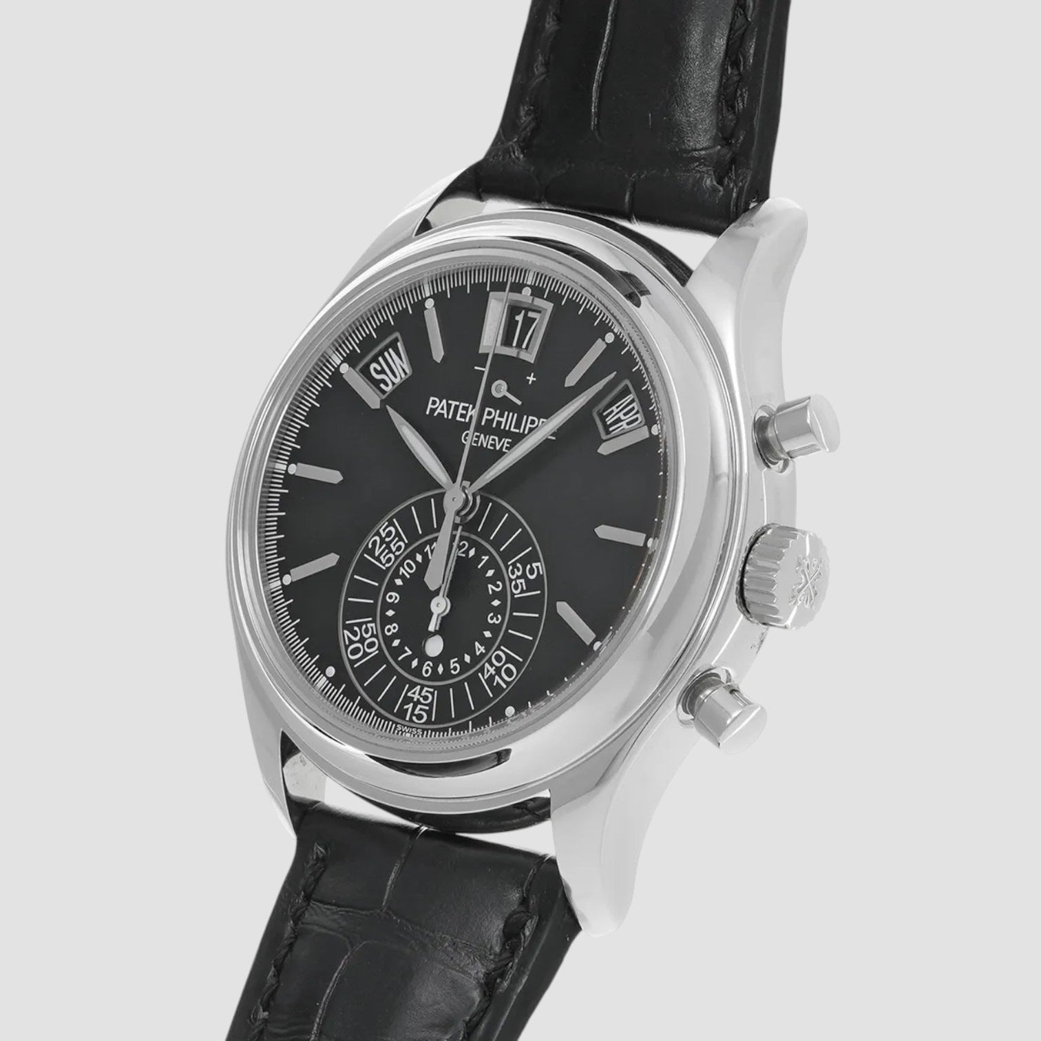Annual Calendar 5960P-016 Chronograph Black Dial