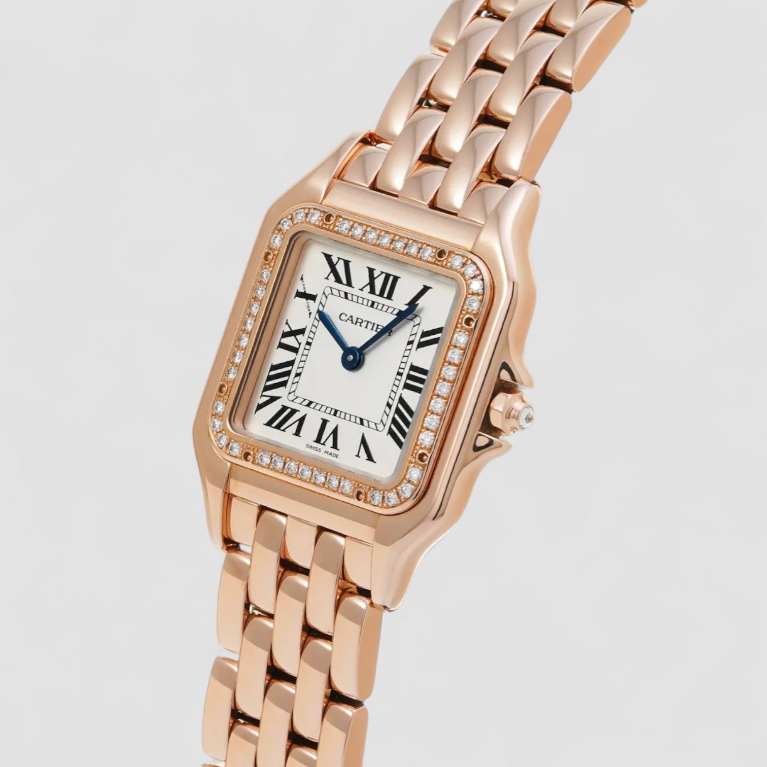 Panthère de Cartier Silver Dial 18kt Rose Gold Ladies Watch 24 200 CHF