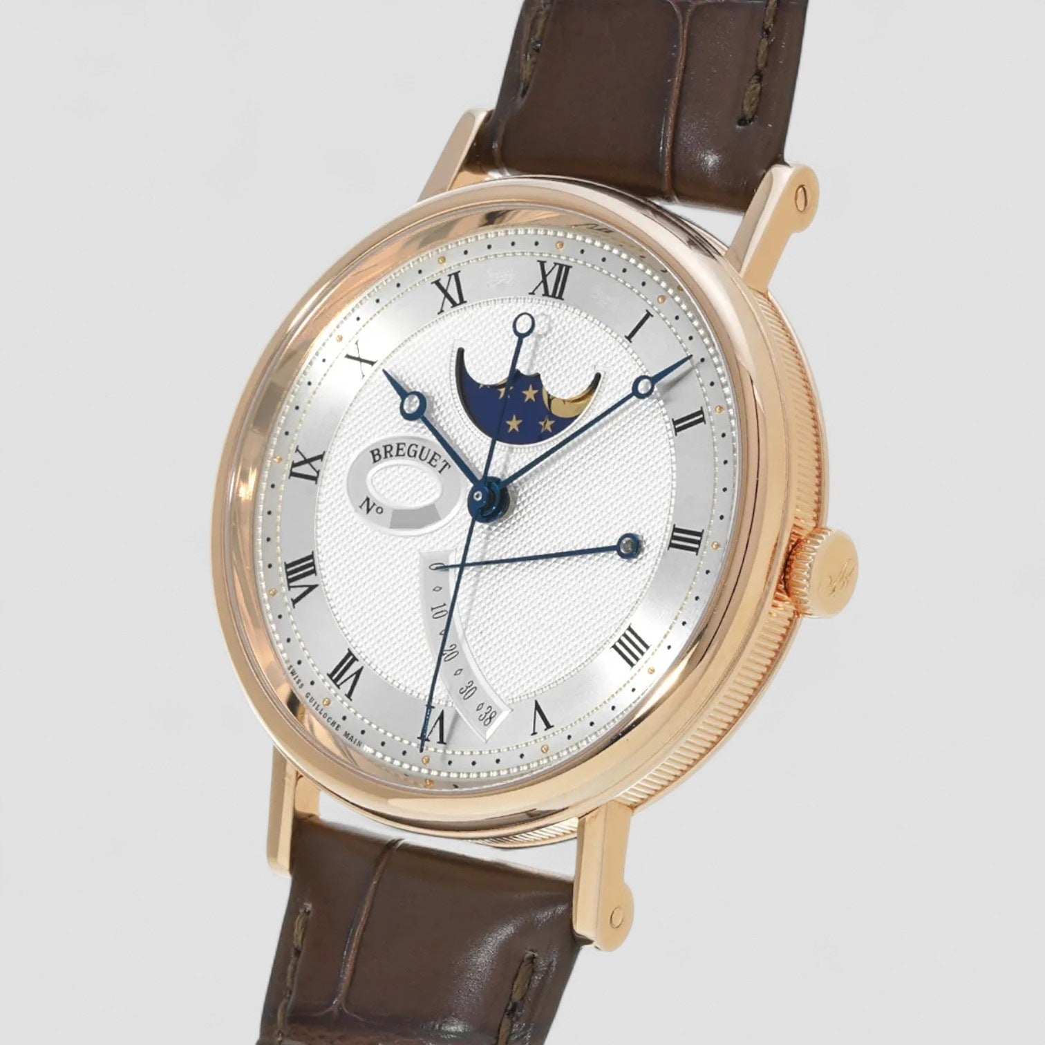 Classique Automatic Gold Dial Brown Leather Men's Watch