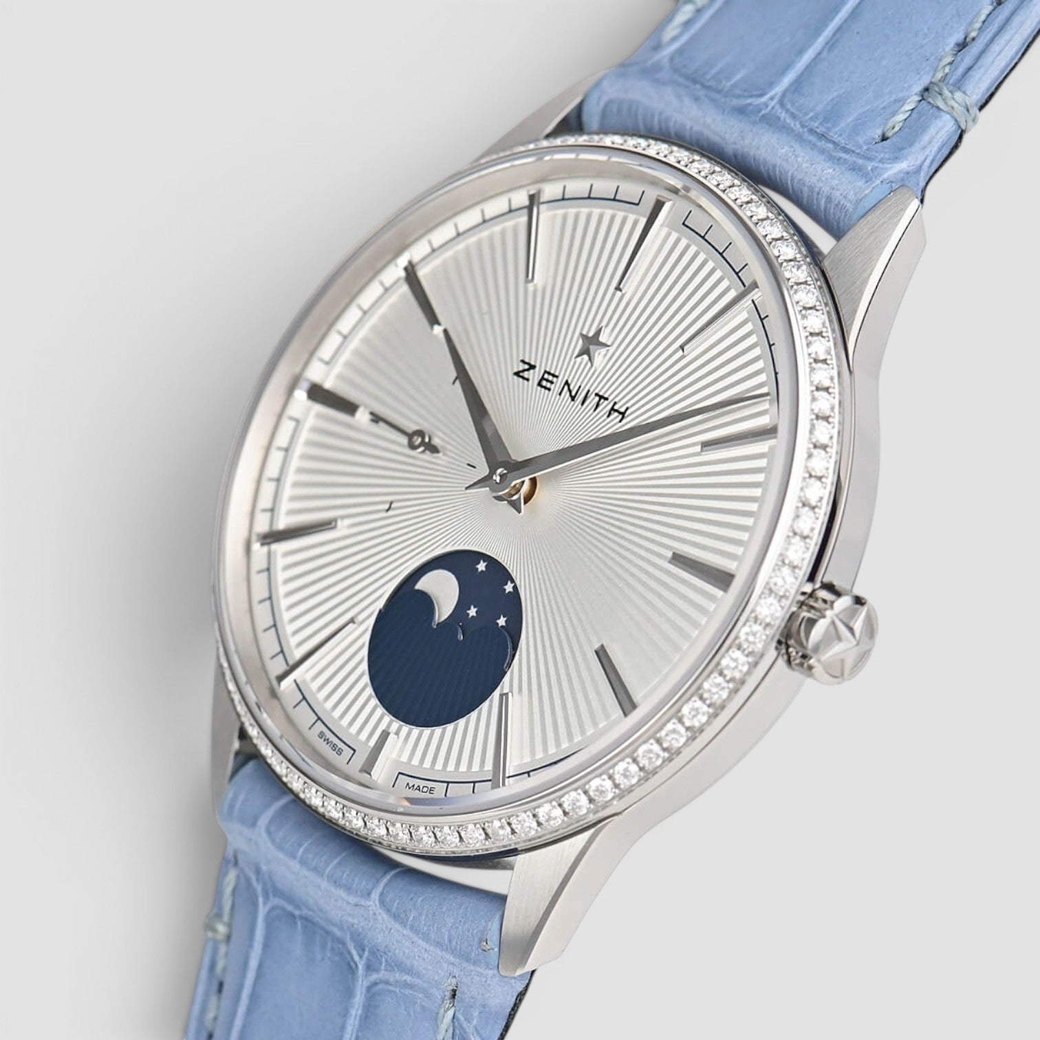 Elite Moonphase Automatic 36mm Steel White Dial