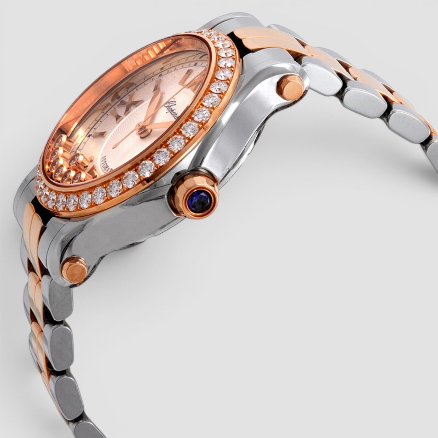 Happy Sport 36mm Gold & Steel Diamond Dial