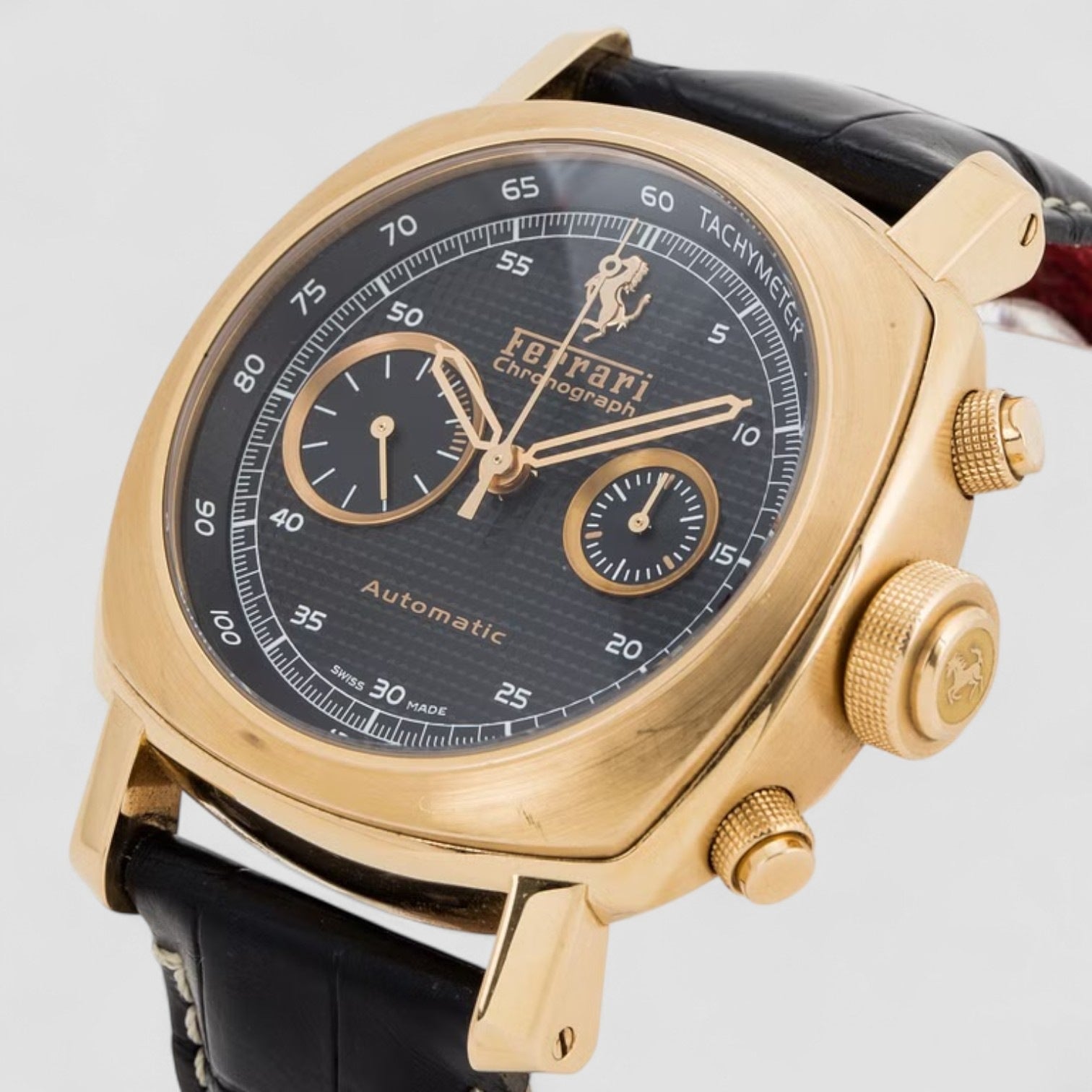 FERRARI 18K PINK GOLD CHRONOGRAPH GRAND TURISMO