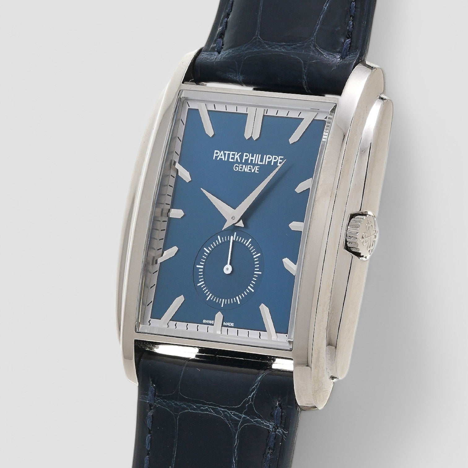 Gondolo 18K White Gold Blue Dial Manual Wind