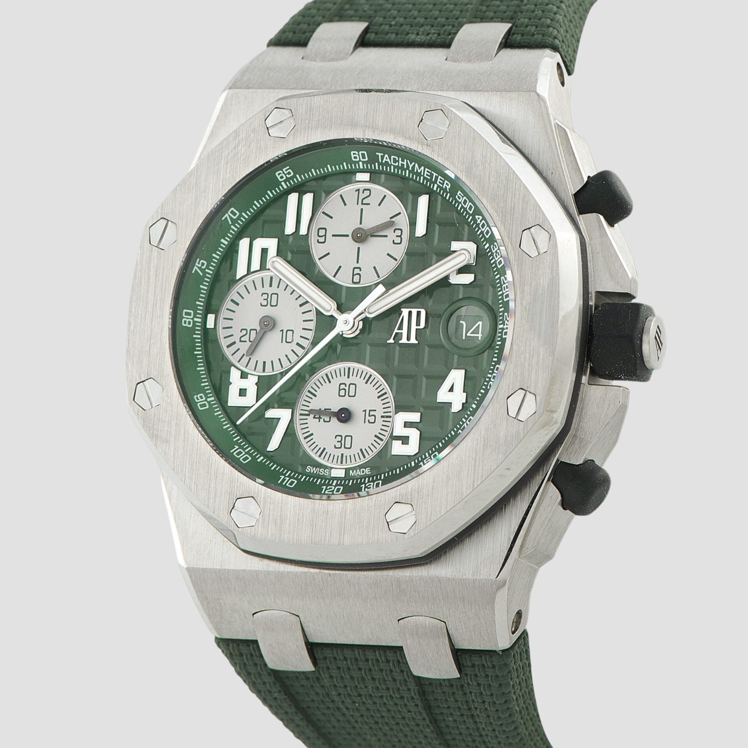 Royal Oak Offshore Green Dial Titanium Watch