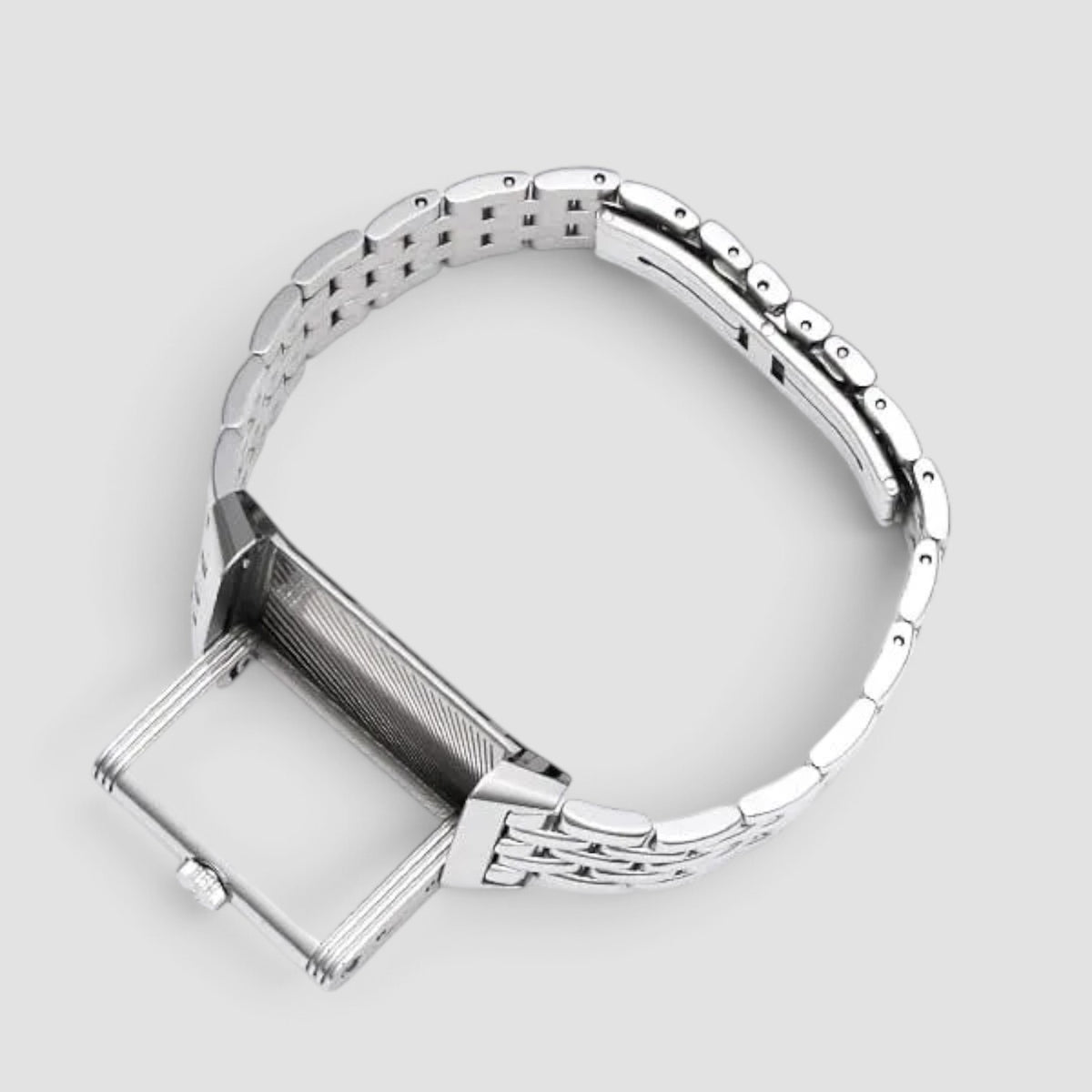 Reverso One Monoface 40mm Steel Diamond Silver Dial