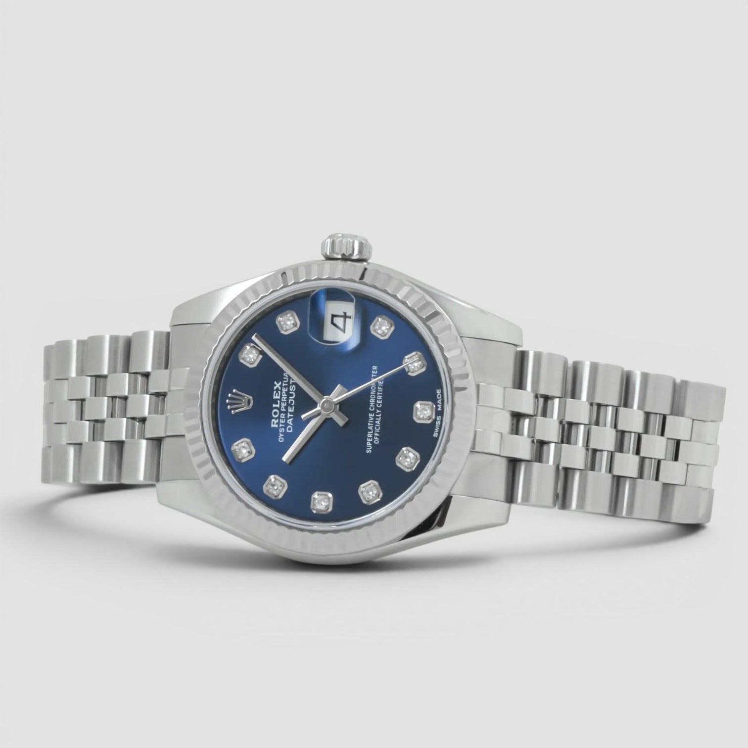 Datejust 31 Blue diamond dial jubilee